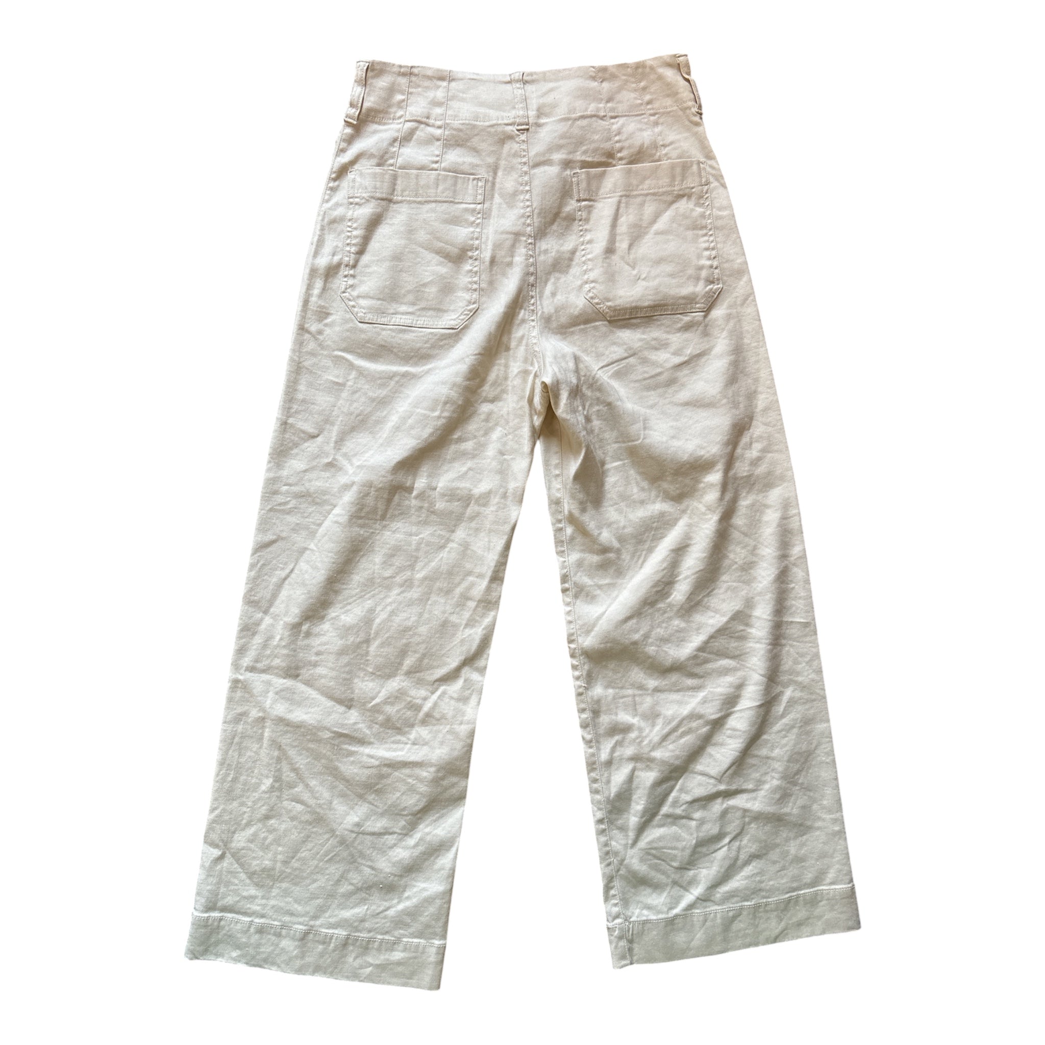 cream maeve wide leg collette pant, 28
