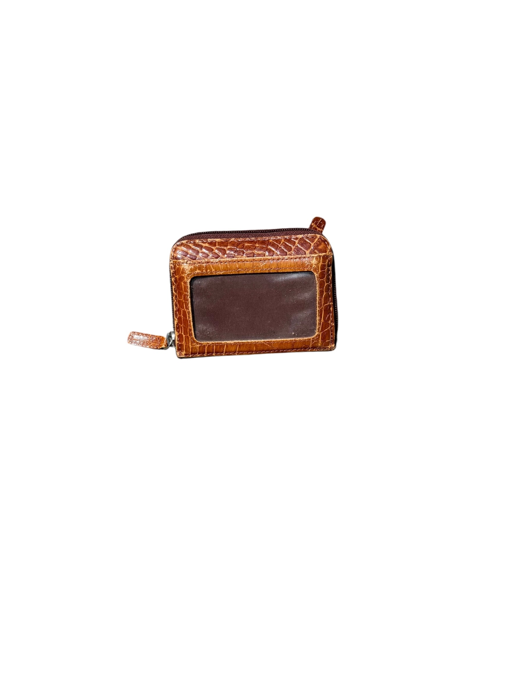 brown  croc wallet