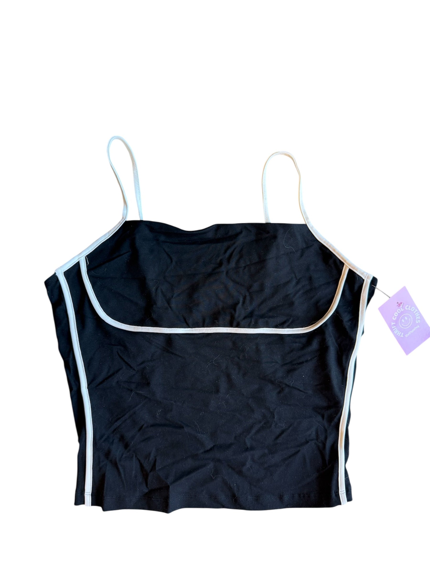 black white trendy queen nwt bustier tank, xl