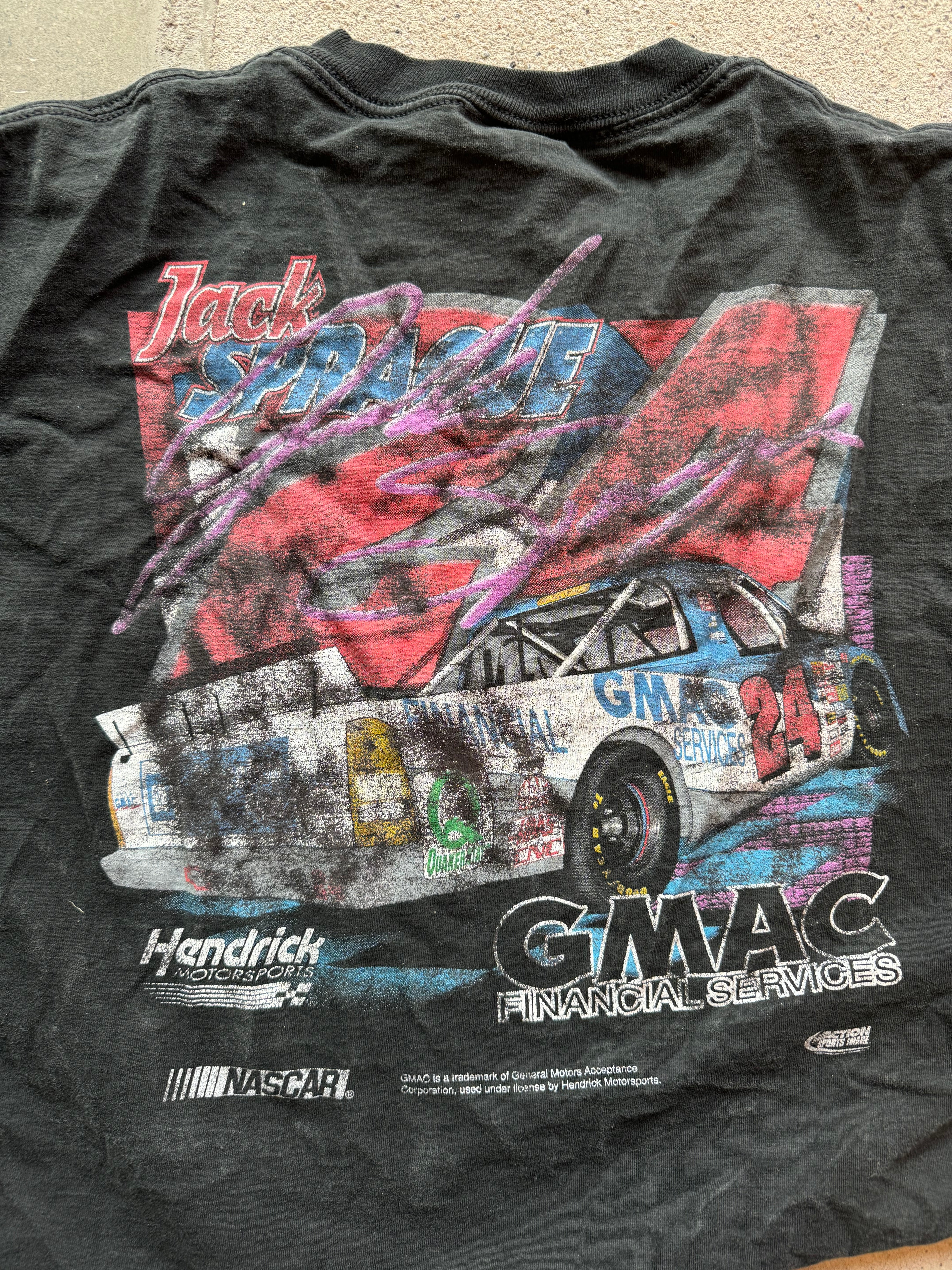 Black Chase authentics Jack Prague cutoff nascar tee, 2xl