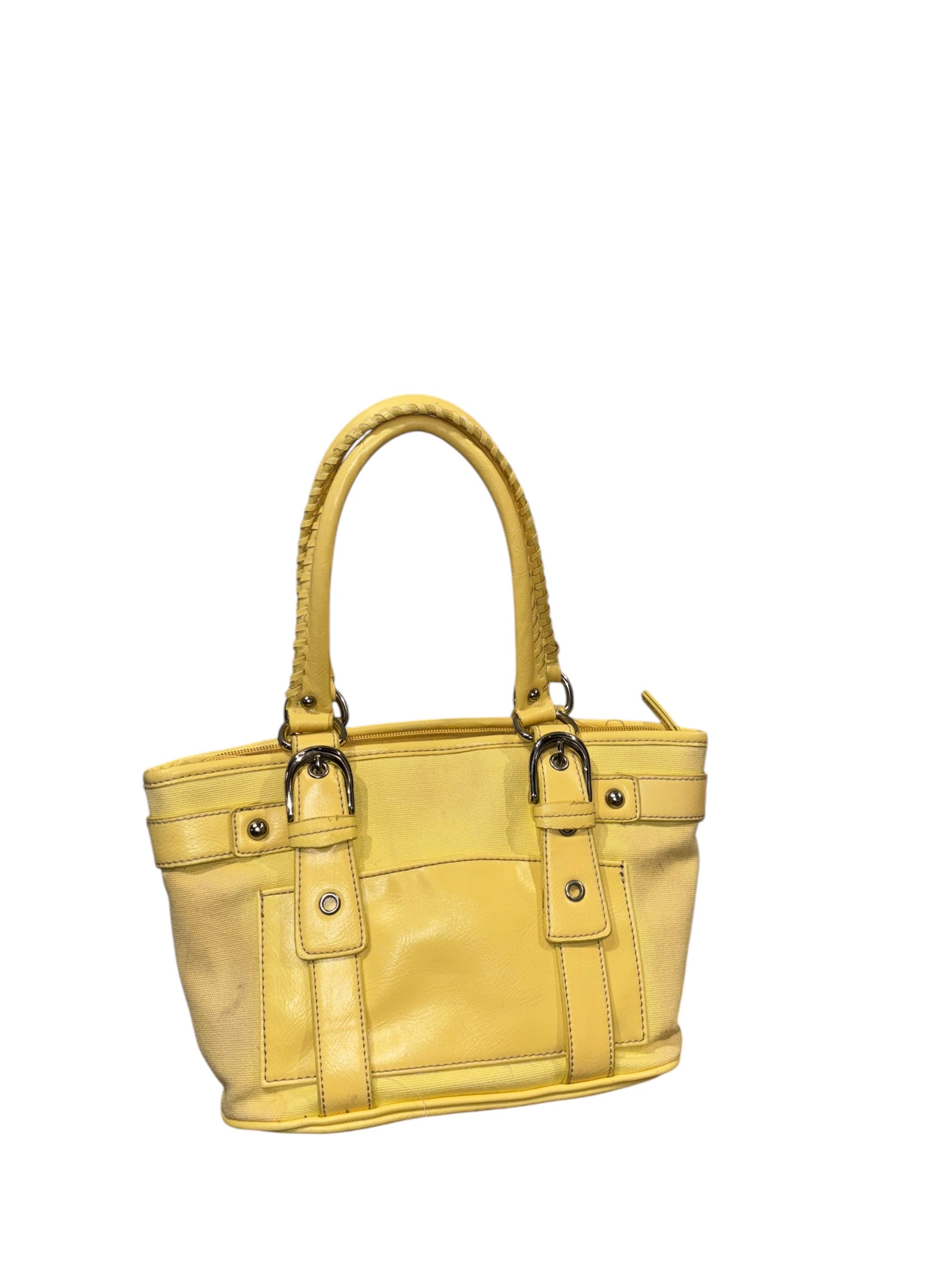 yellow st johns bay cutie bag w buckle