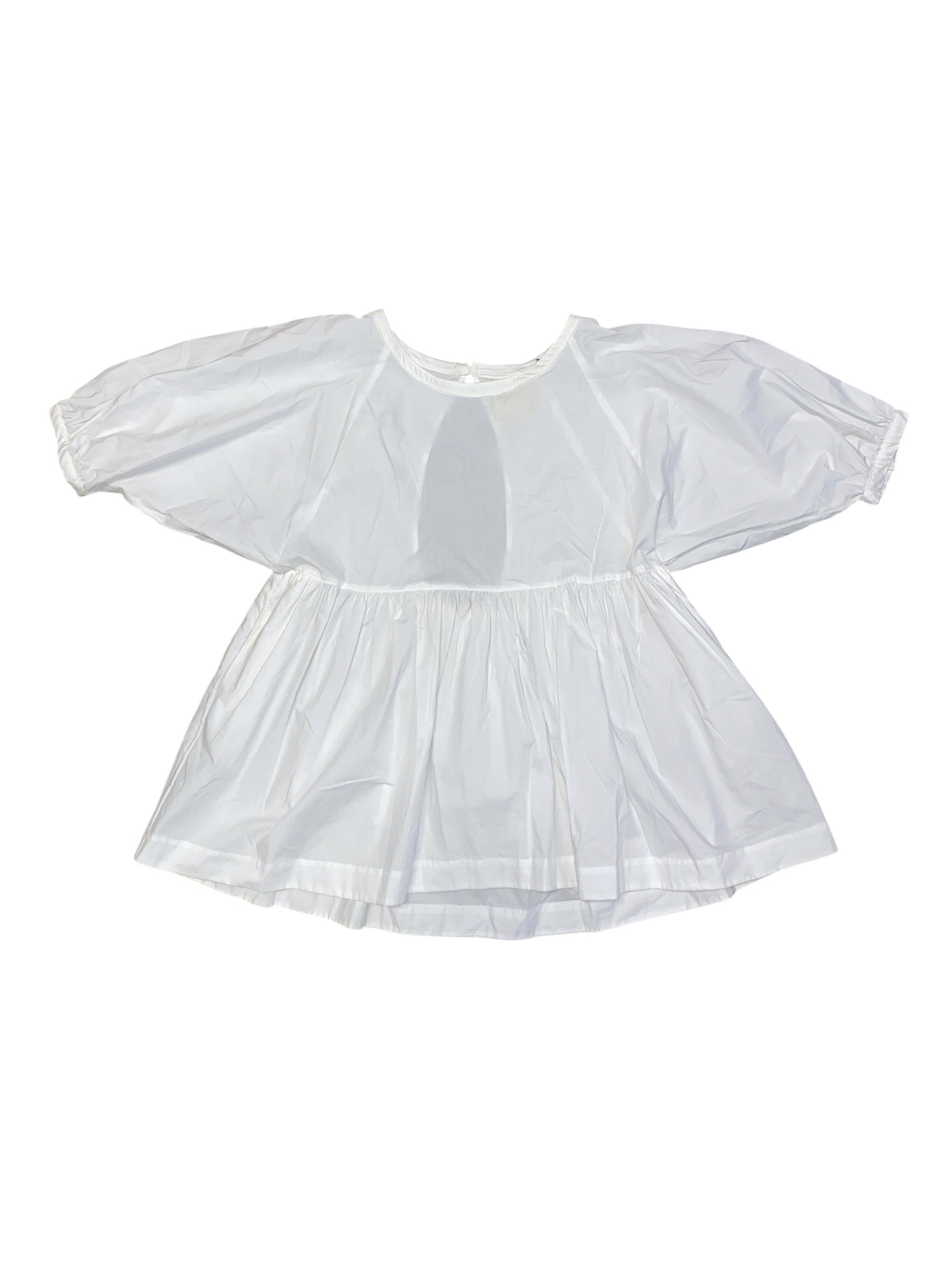 White Free people Mini ss bubble dress, L