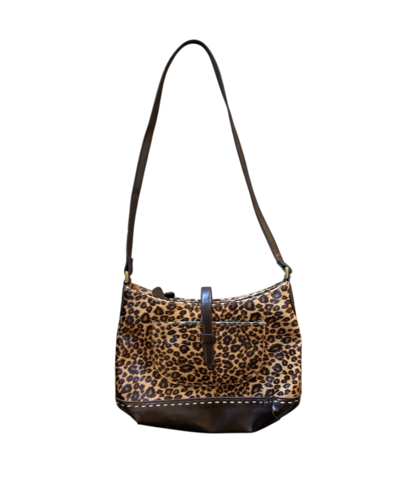 browns liz claiborne leopard purse