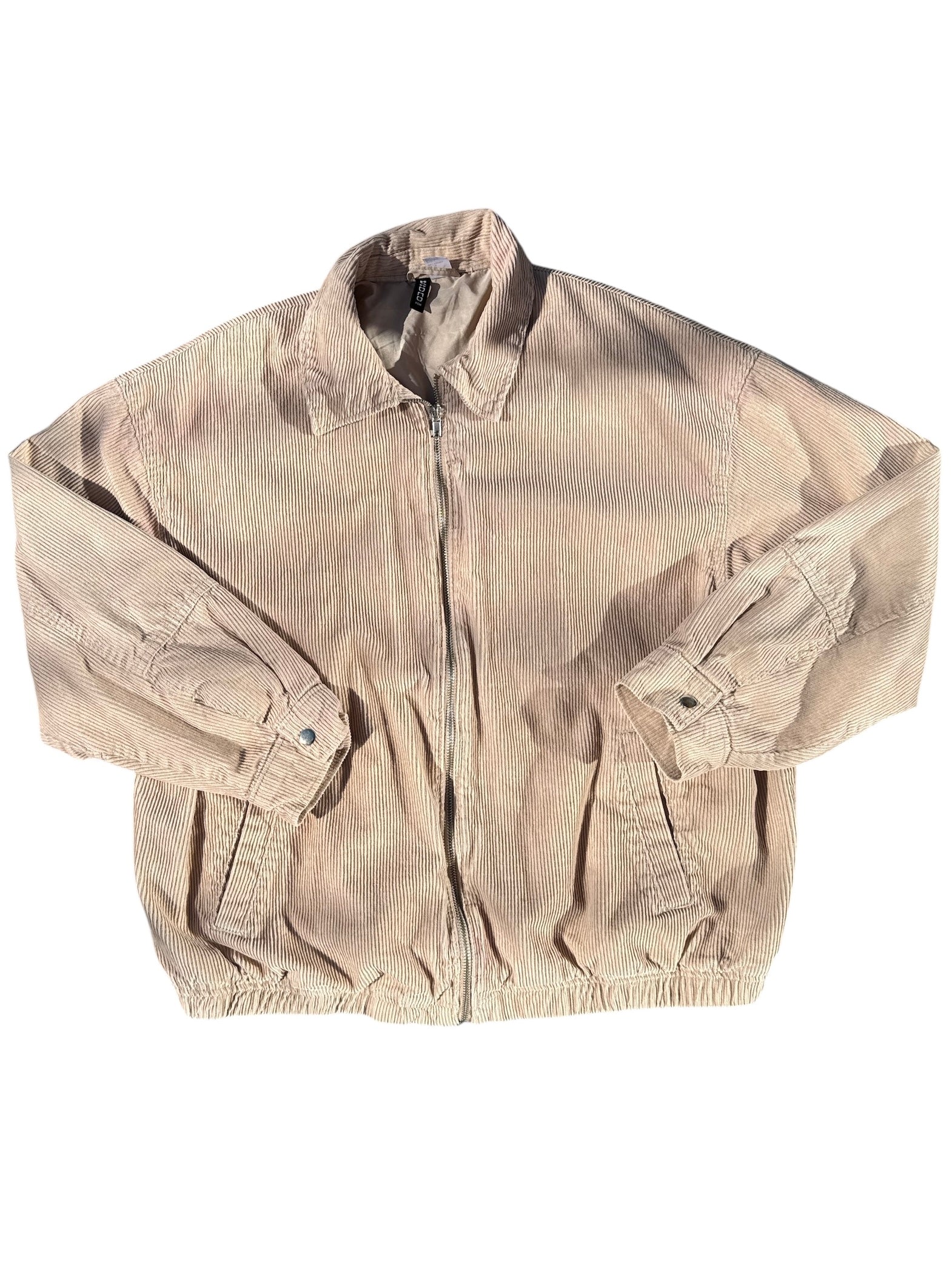 Tan Divided Cord grandpa jacket, M