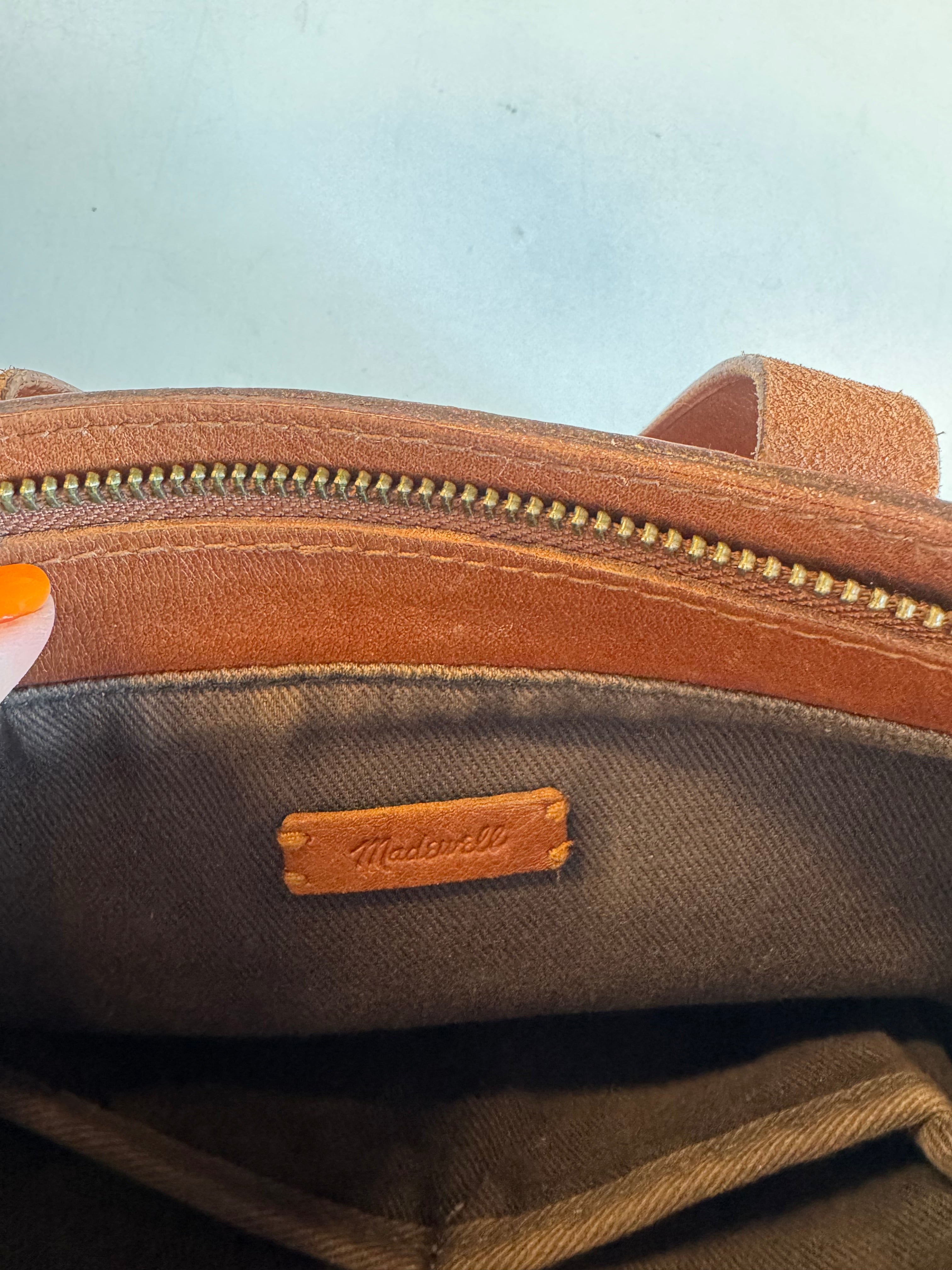 brown madewell leather bag