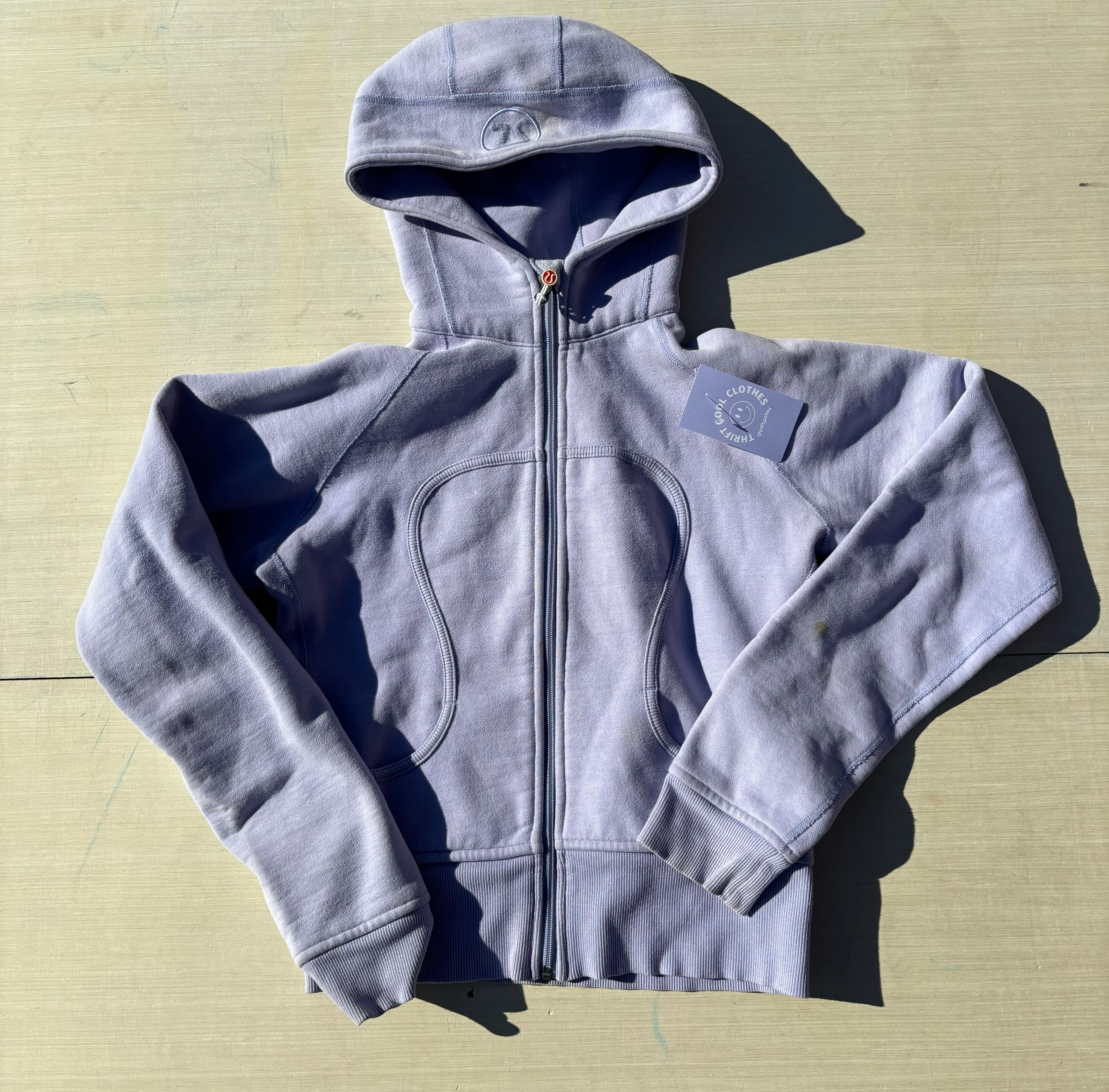 lilac Lululemon athletic hoodie, 8
