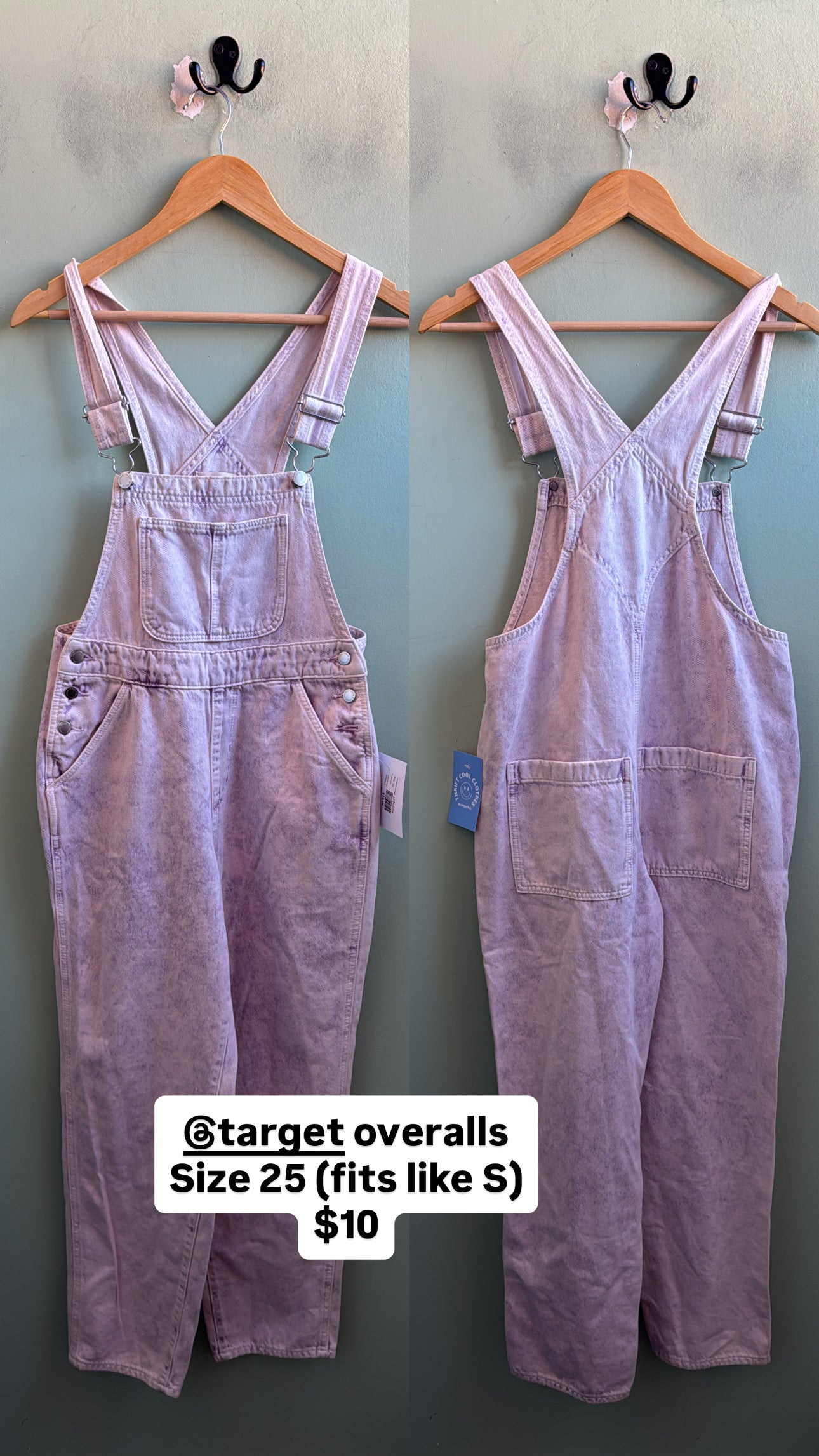 Purple white Universal thread acid wash overalls, 25r