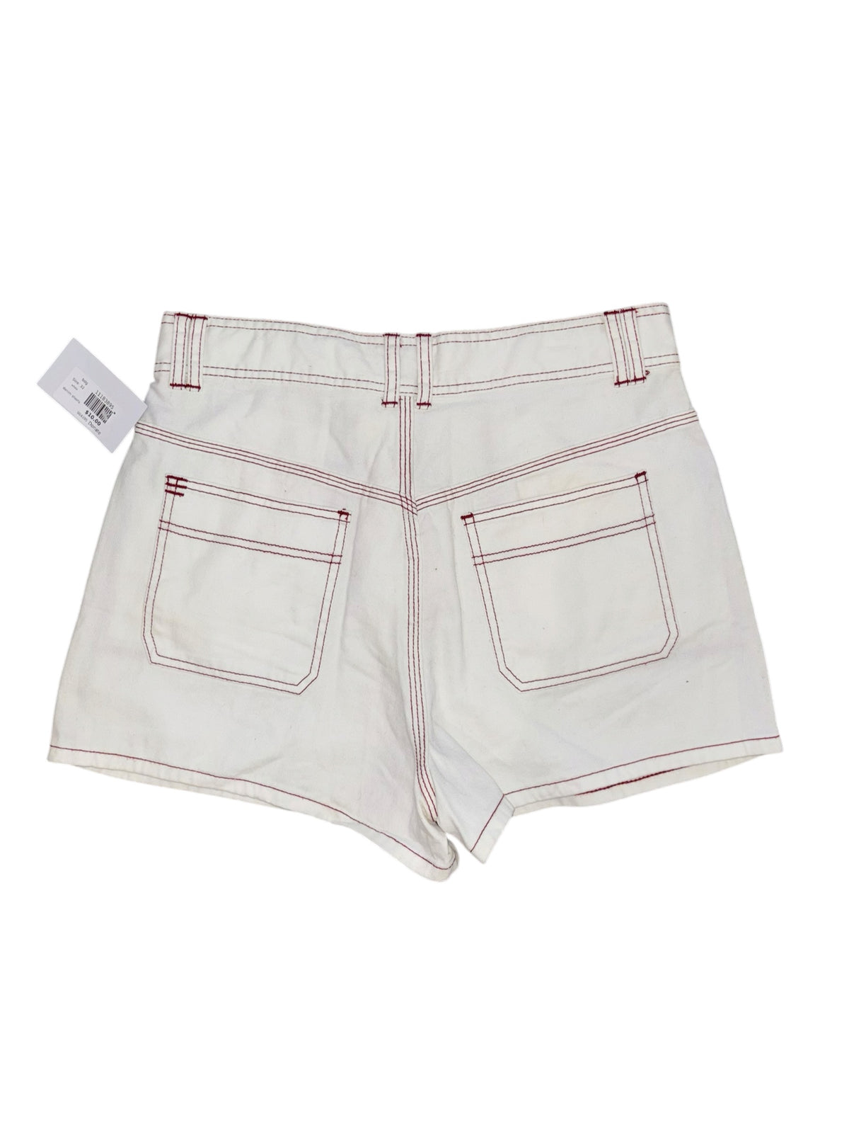 white bdg denim shorts, 32
