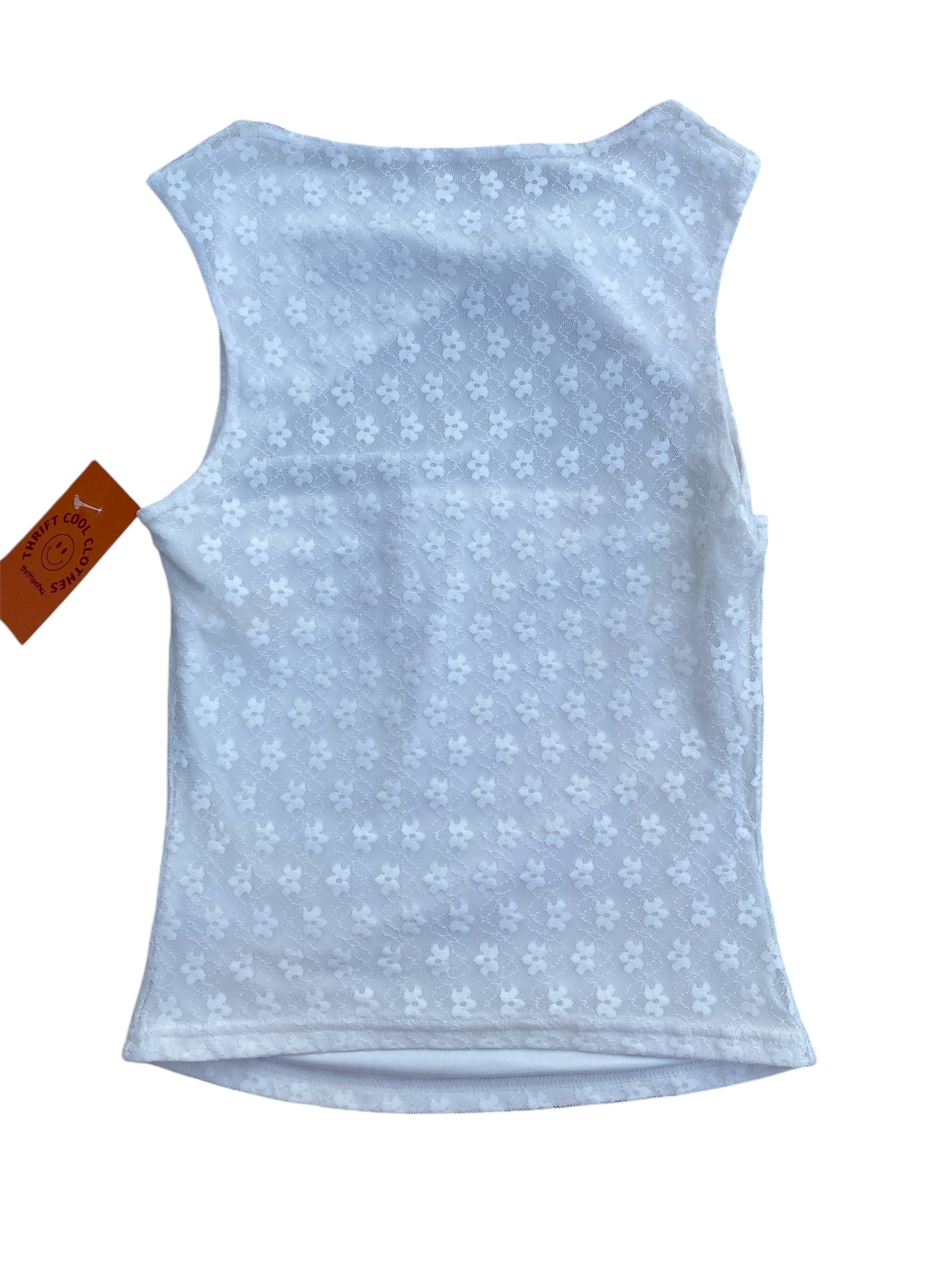 white princess polly floral mesh twist top, 4
