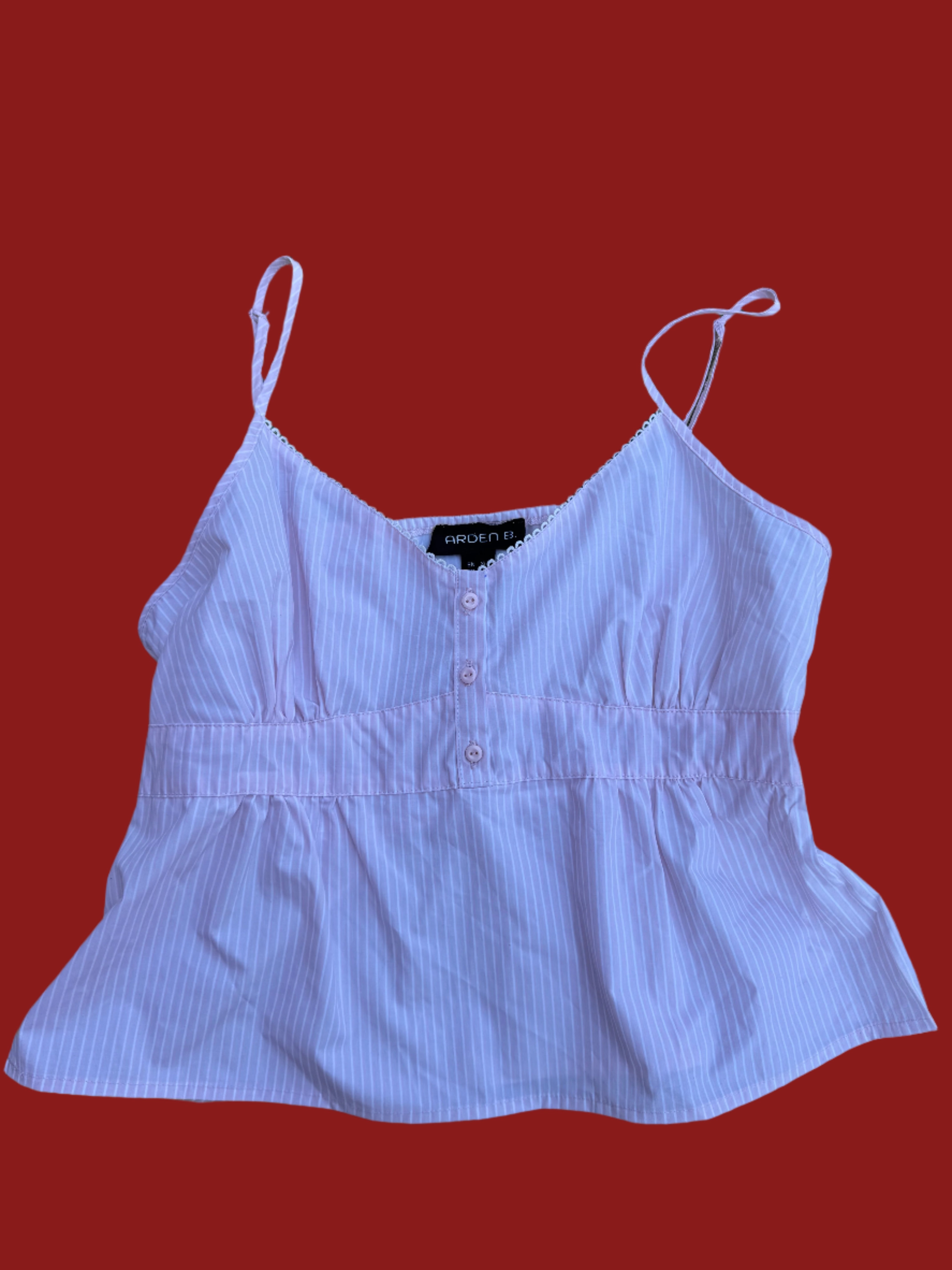 pink Arden B striped spaghetti strap, XL