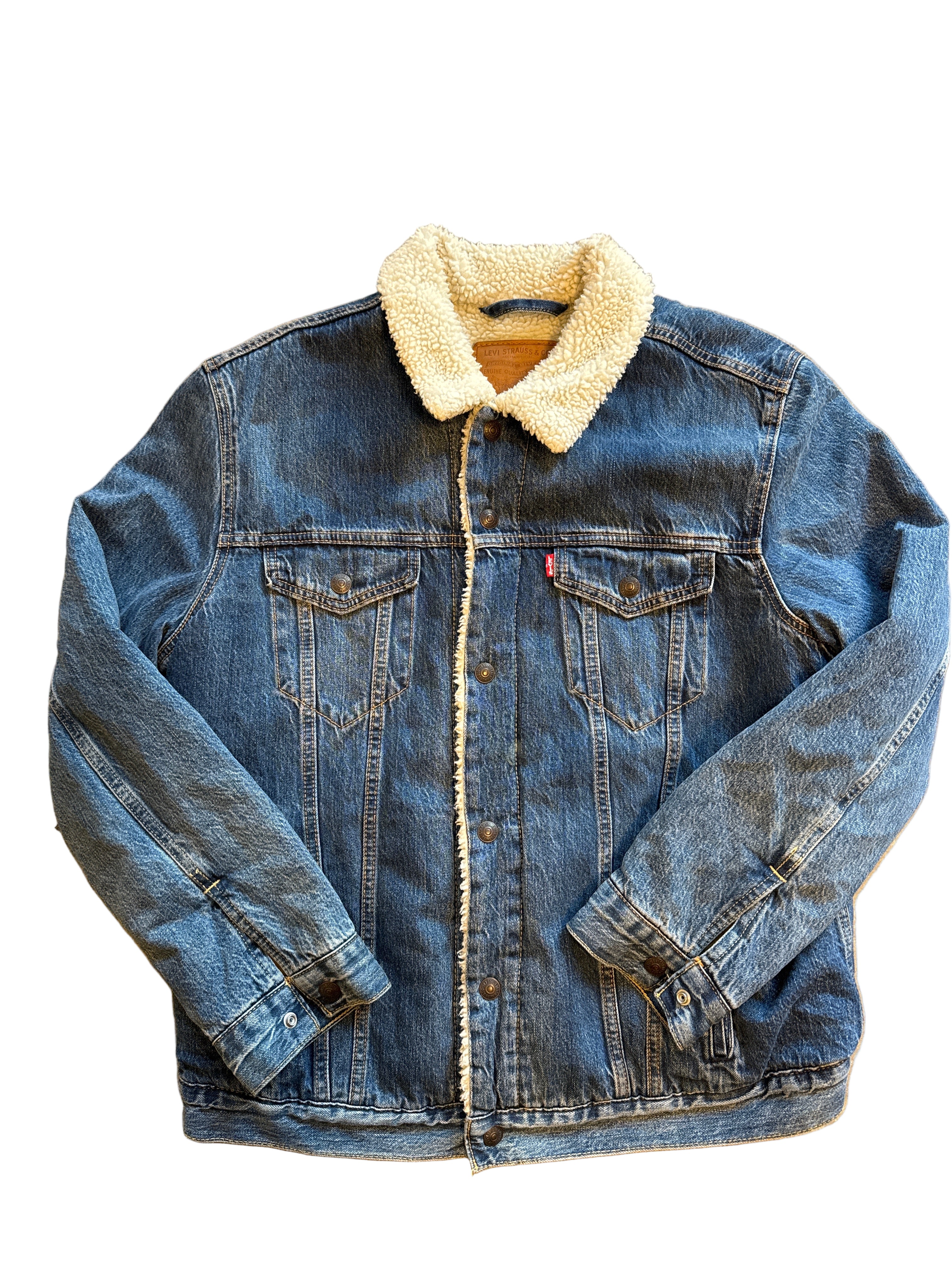 Blue Levis Sherpa jean jacket, Xl