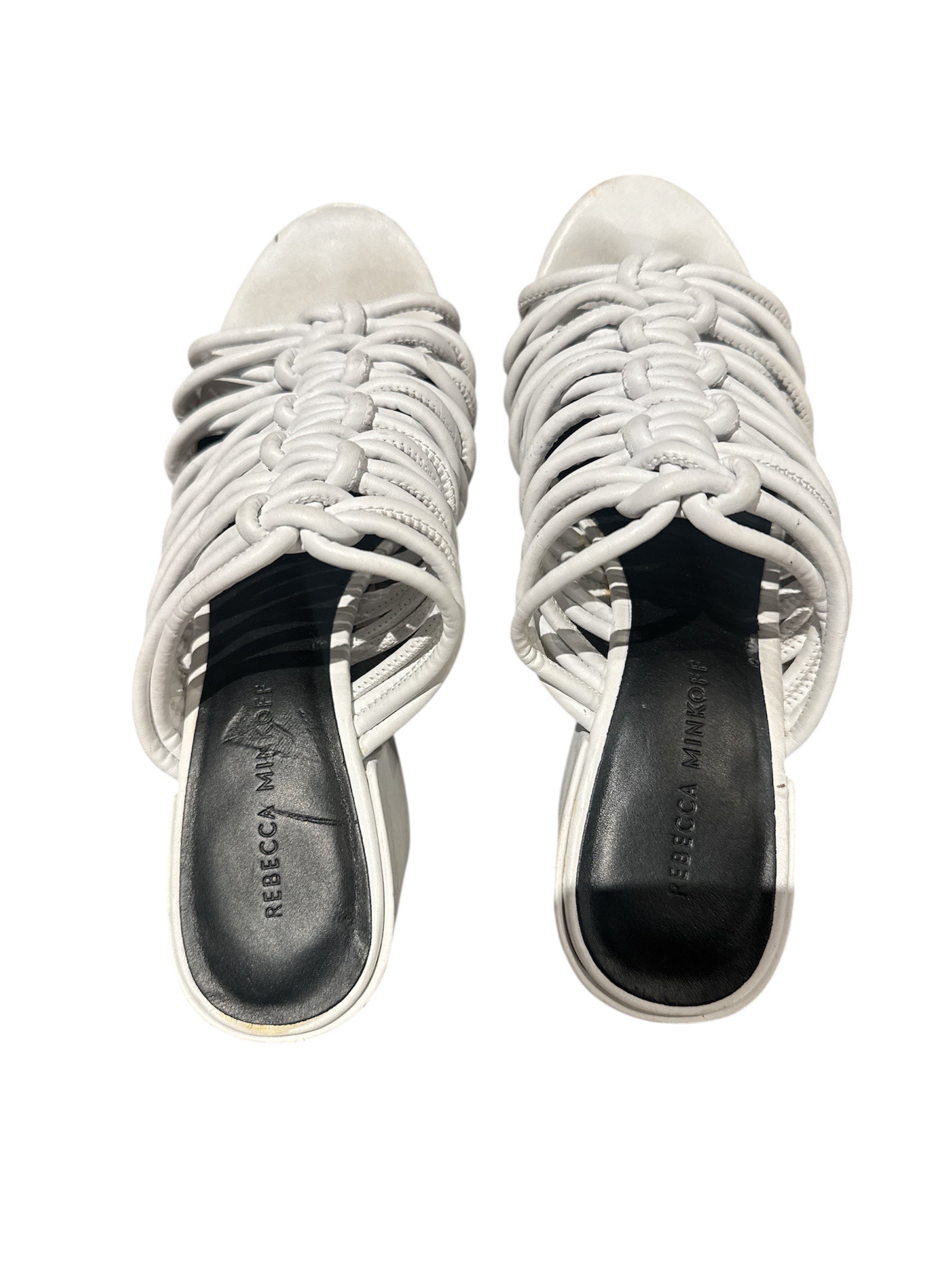 white rebecca minkoff rope heels, 7