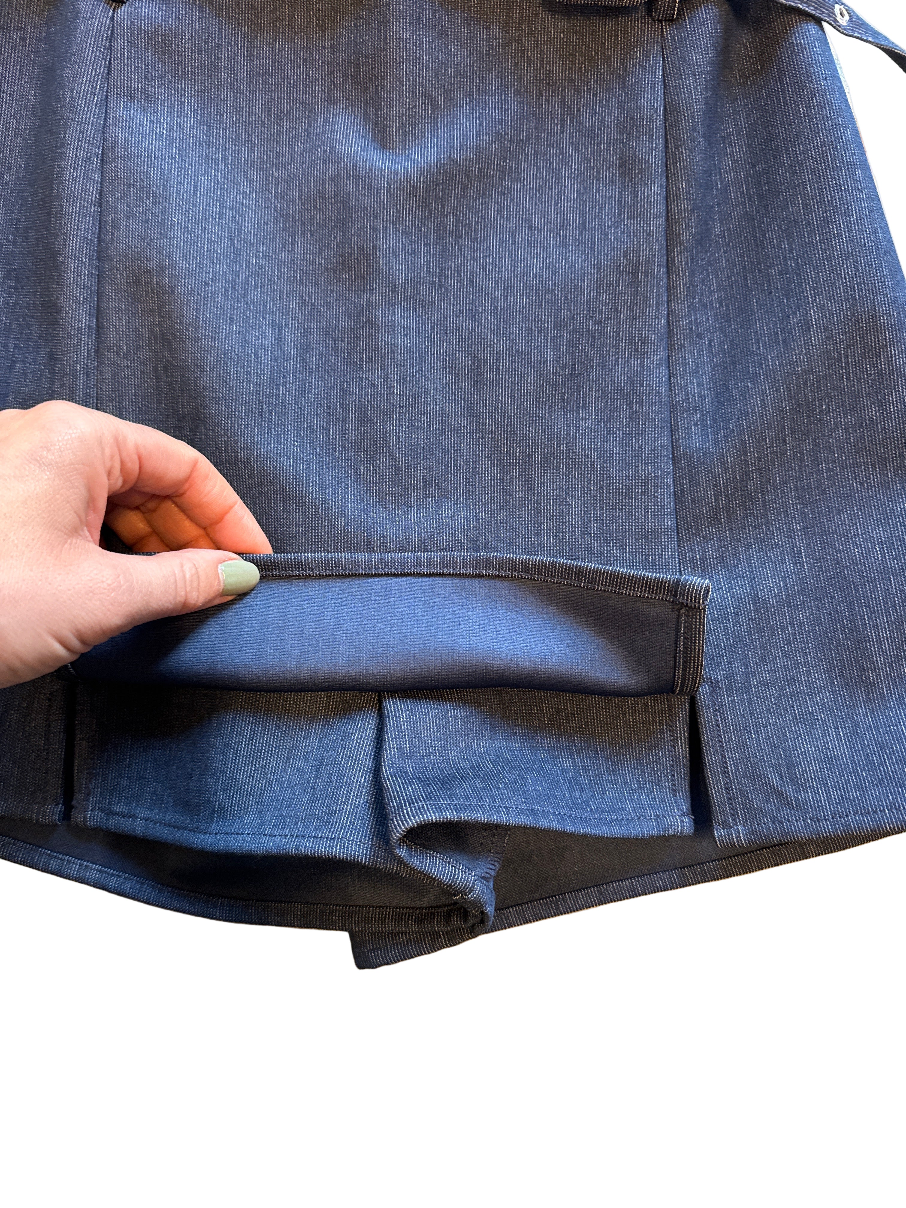 blue the workshop skort w belt, s