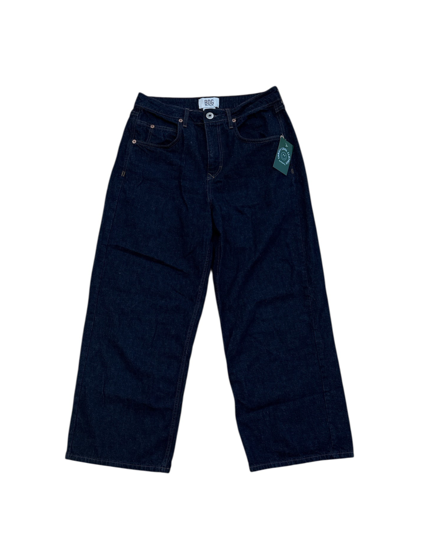 Dark blue bdg wide leg jeans, 28x32