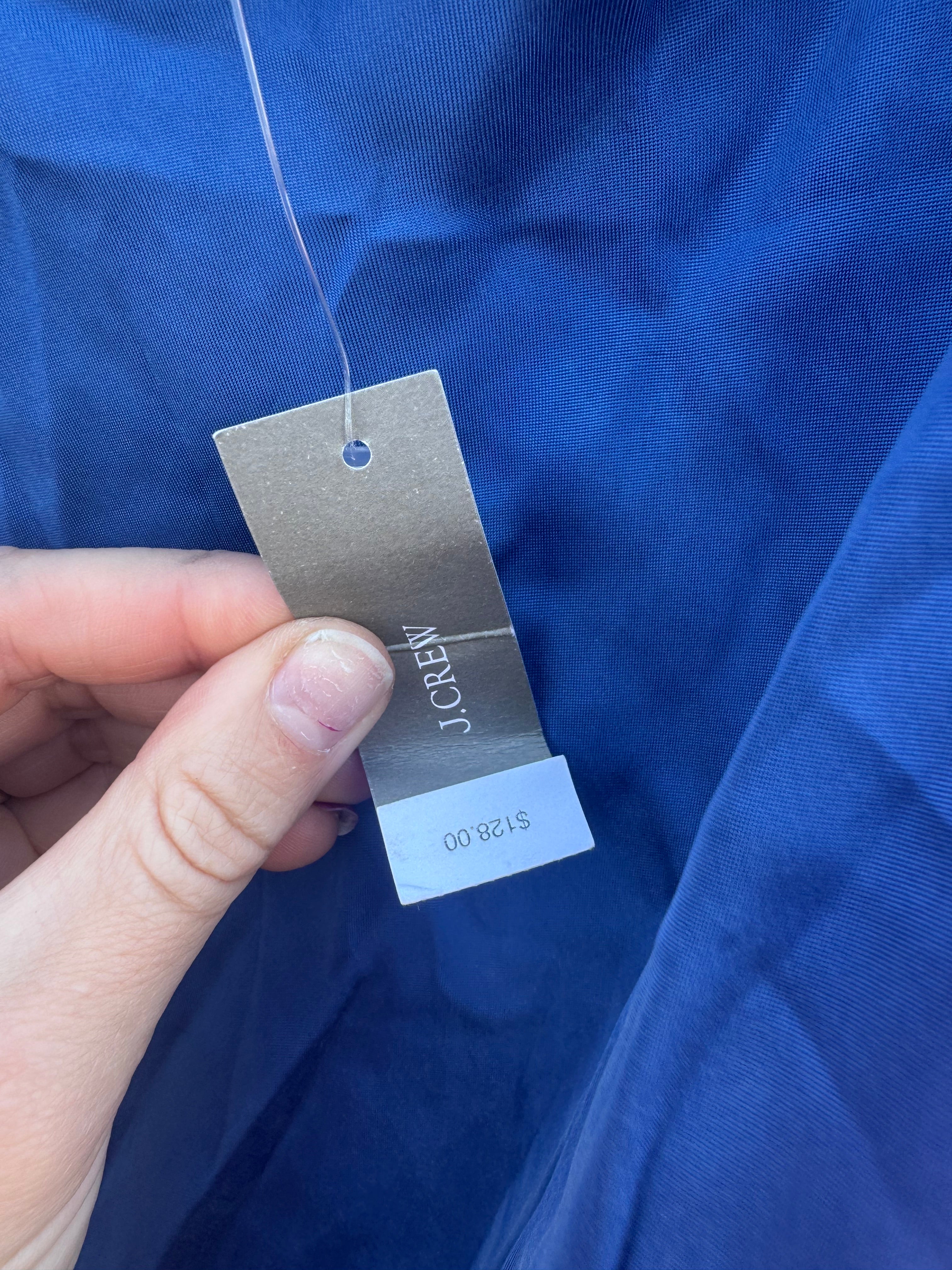 blue j crew nwt midi dress, 12