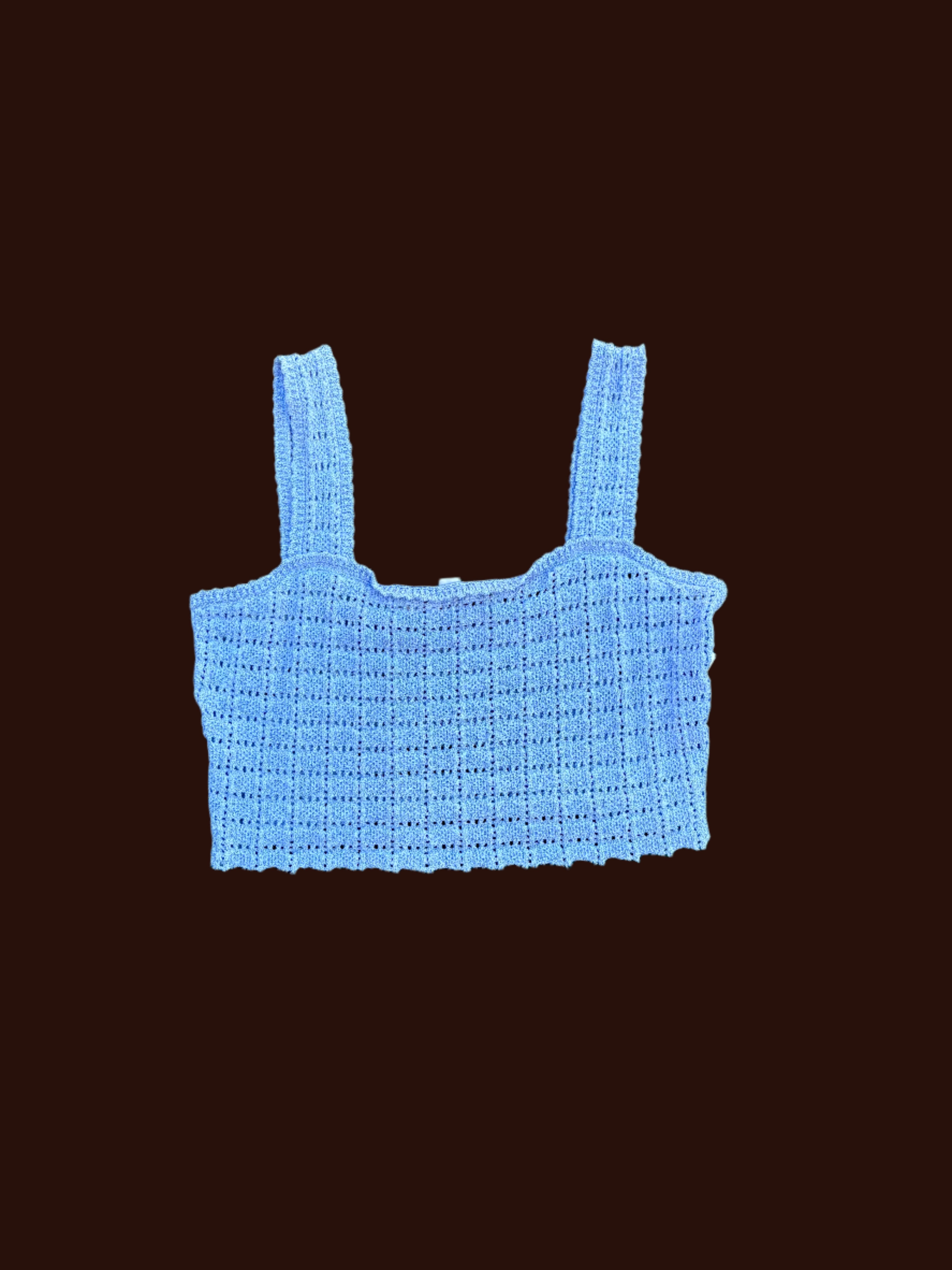purple St. John crochet top, s