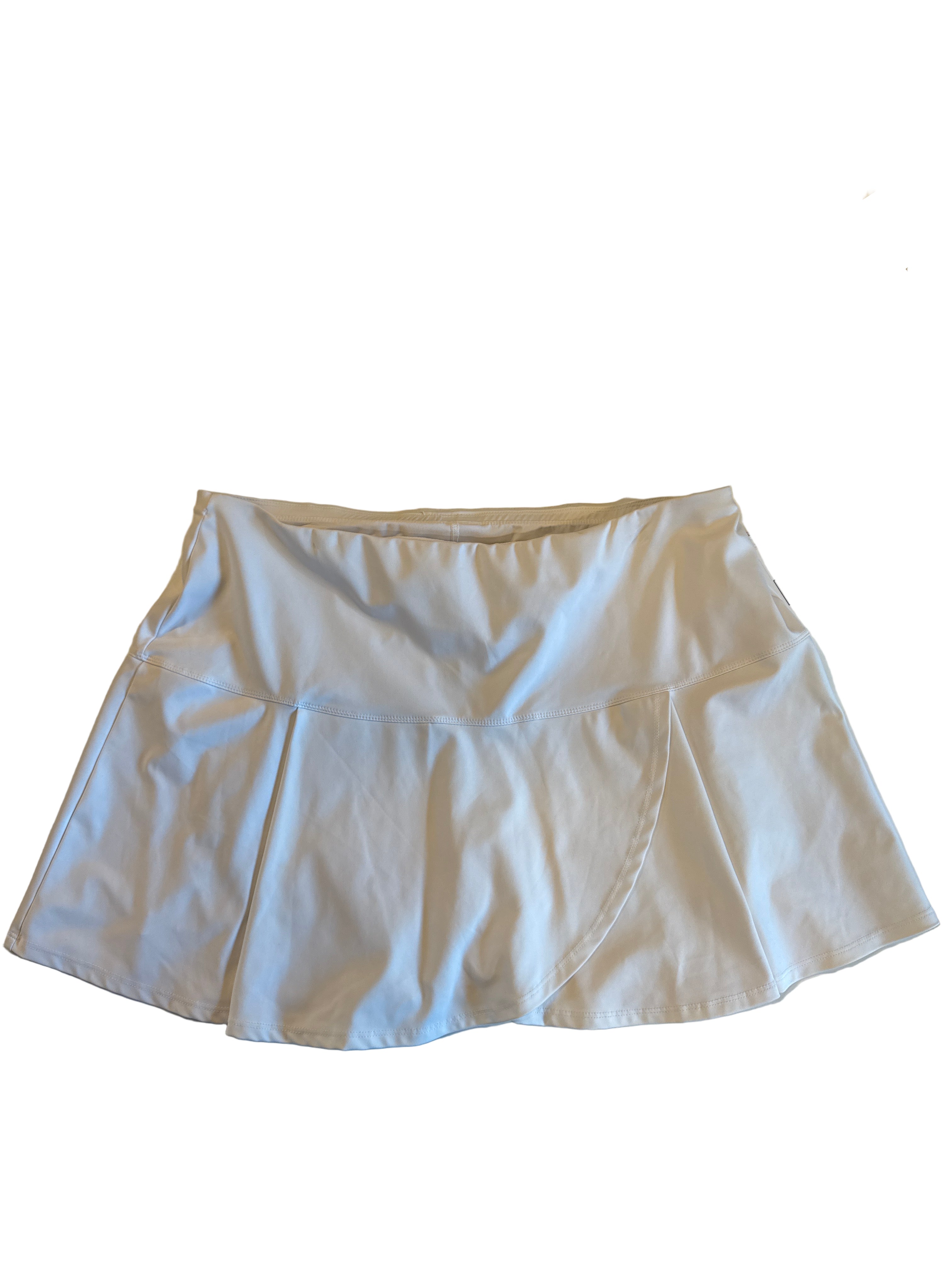 white tail pleated tennis skirt, xl