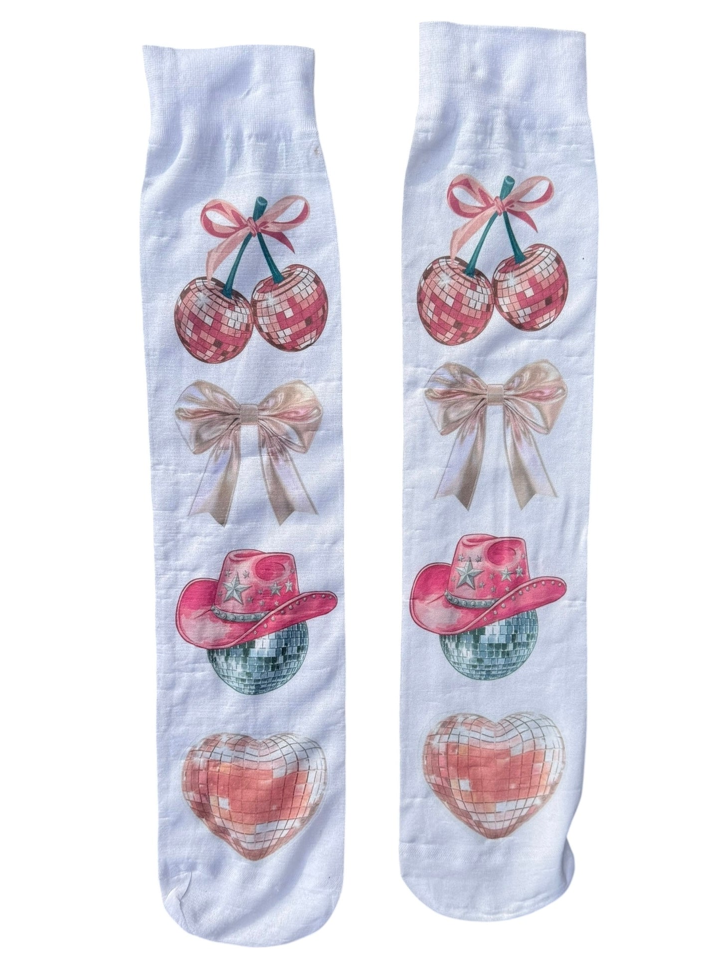 printed socks, O/S