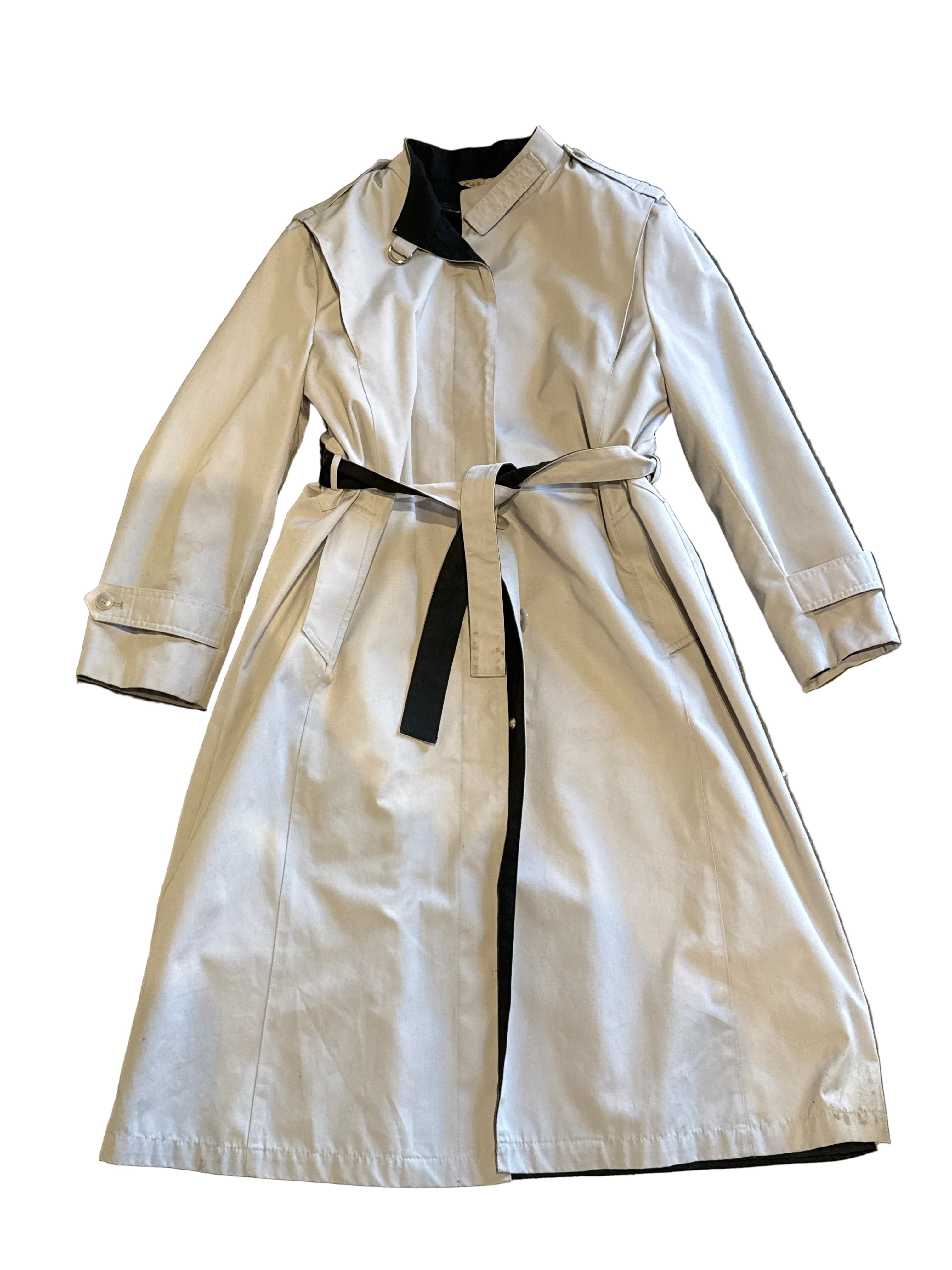 tan london towne fur lined trench, 12