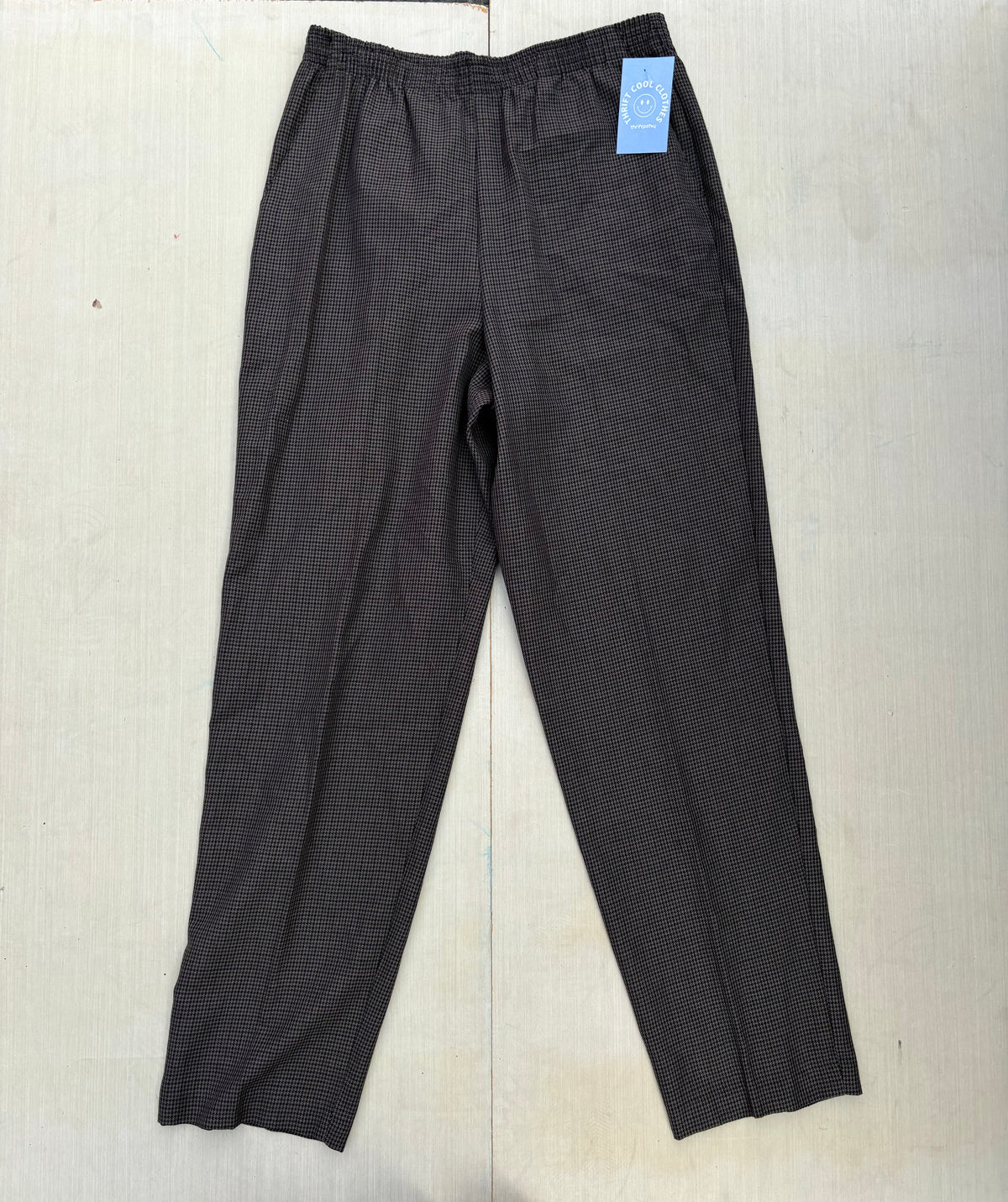 brown icy houndstooth pants, 12