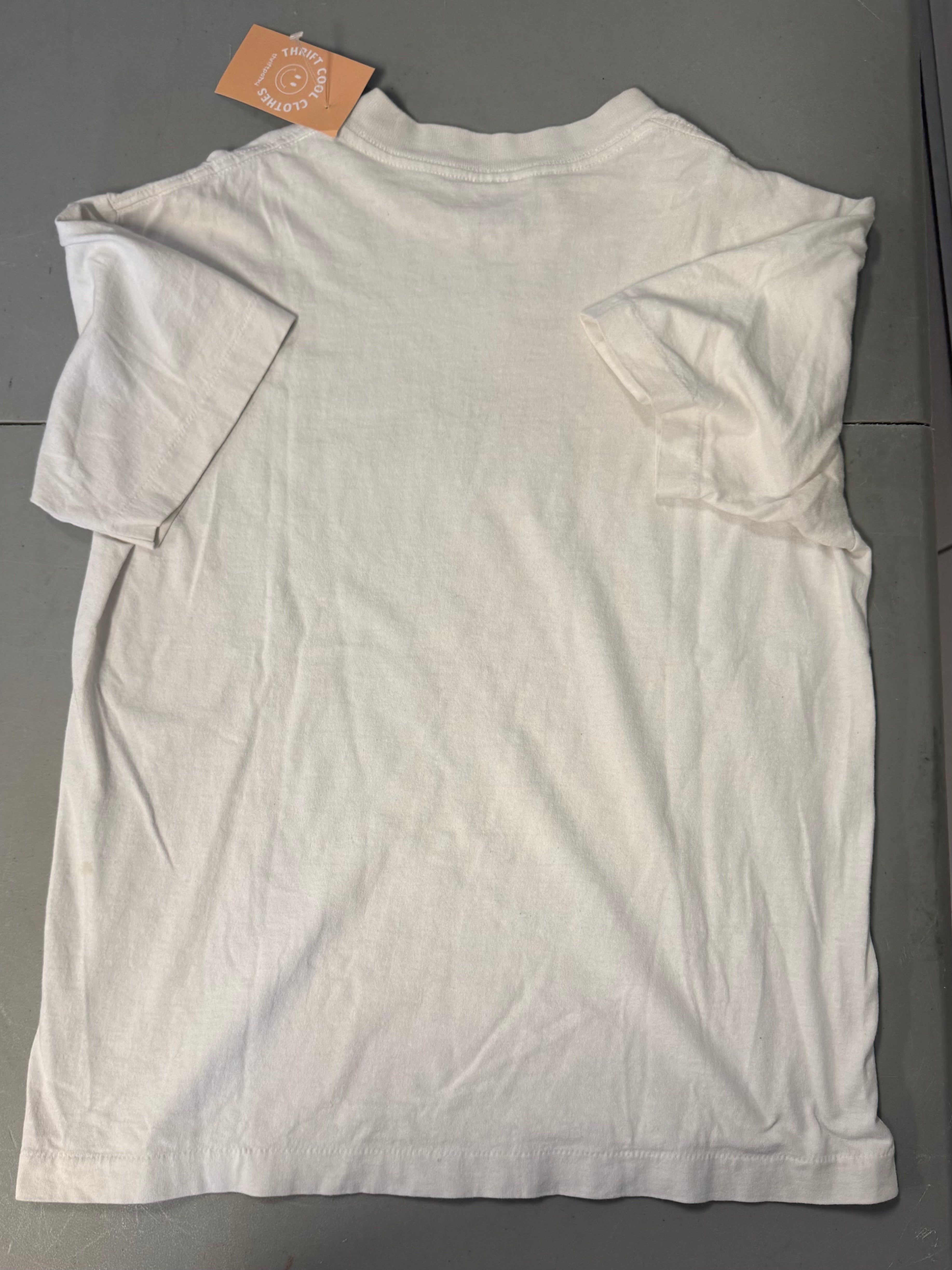 white softee GRITS embroidered tee, M