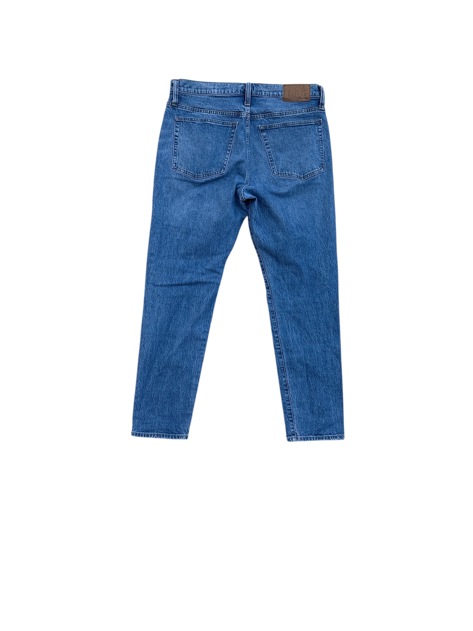 blue madewell relaxed taper jeans, 33x32