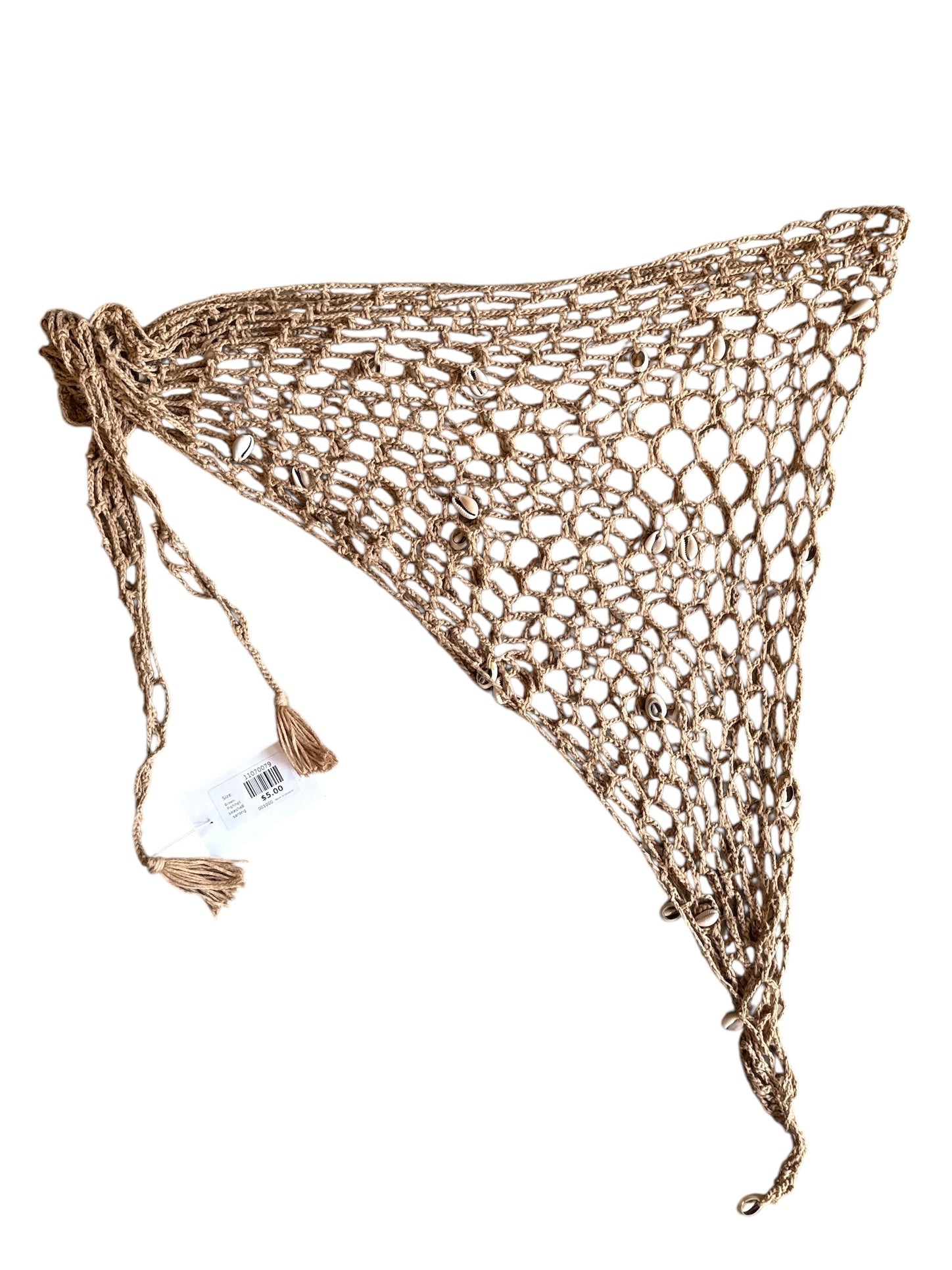 Brown  Fishnet seashell sarong