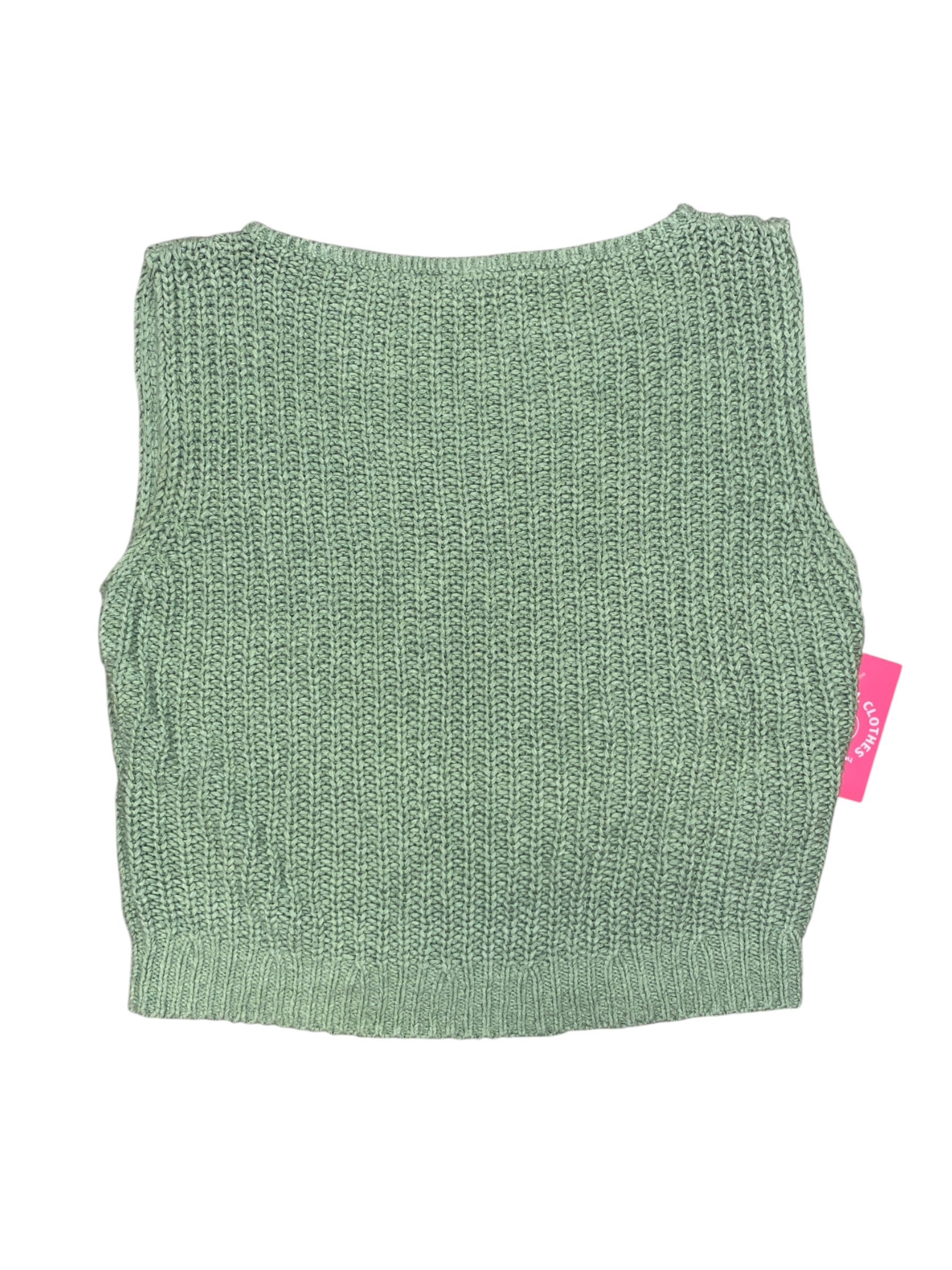 green abercrombie knit boat neck top, xs
