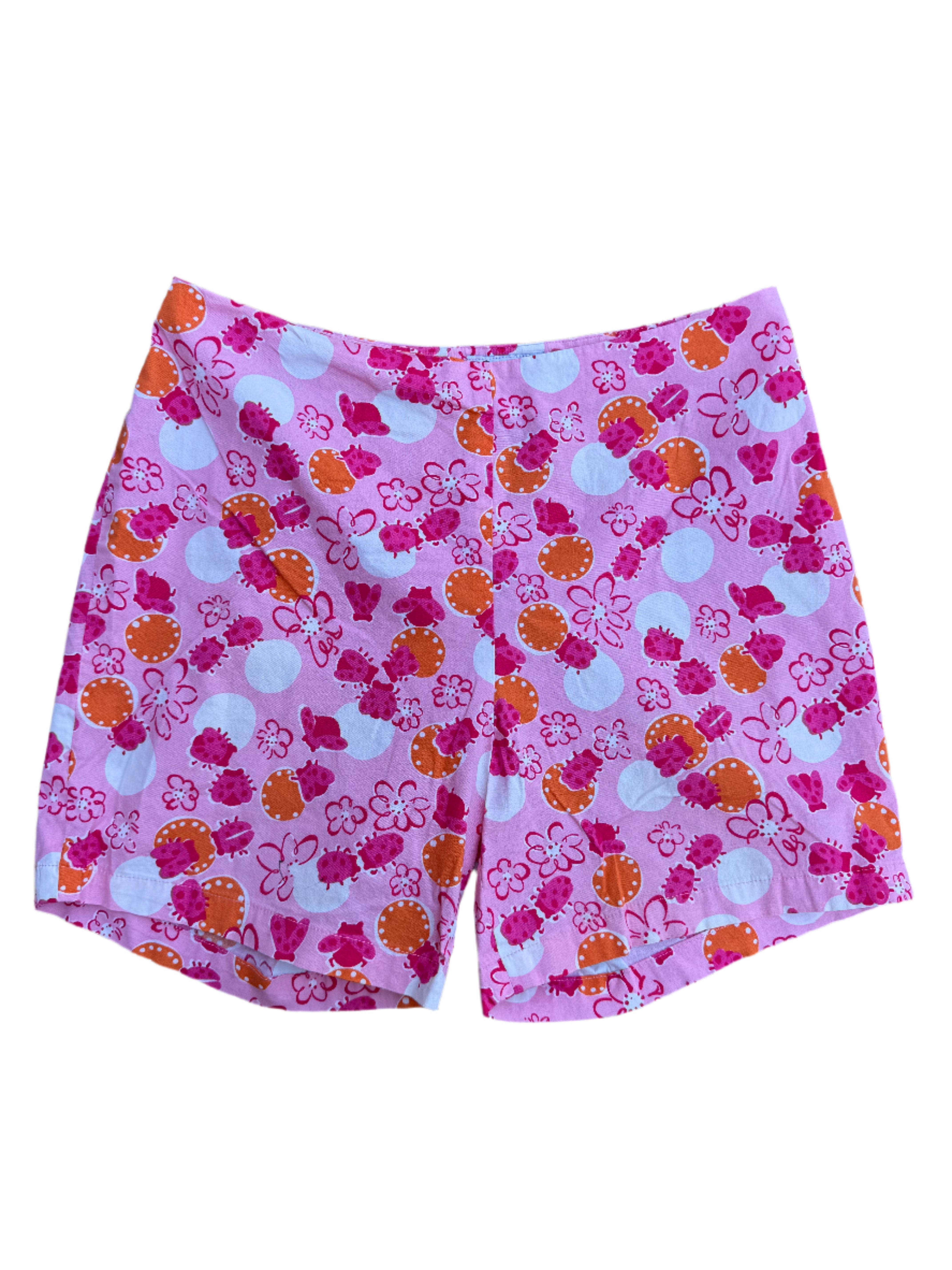 pink orange lilly pulitzer ladybug short, 8