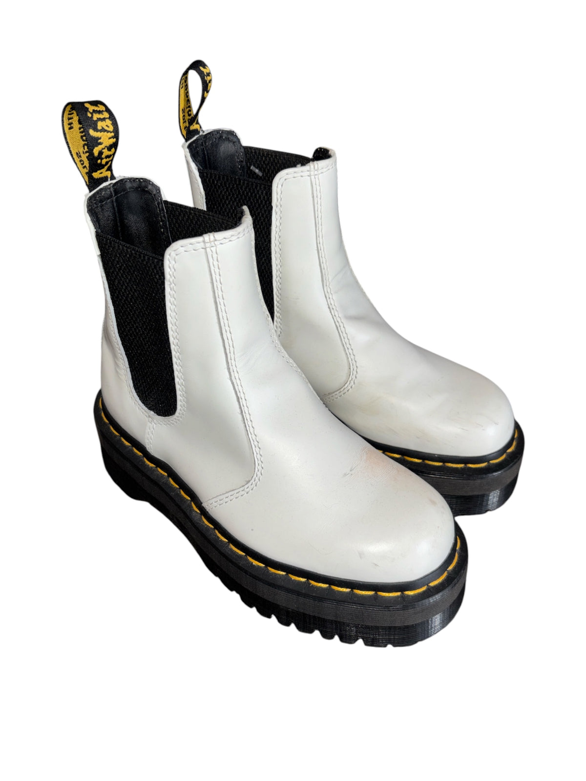 white black dr martens platform chelseas, 5