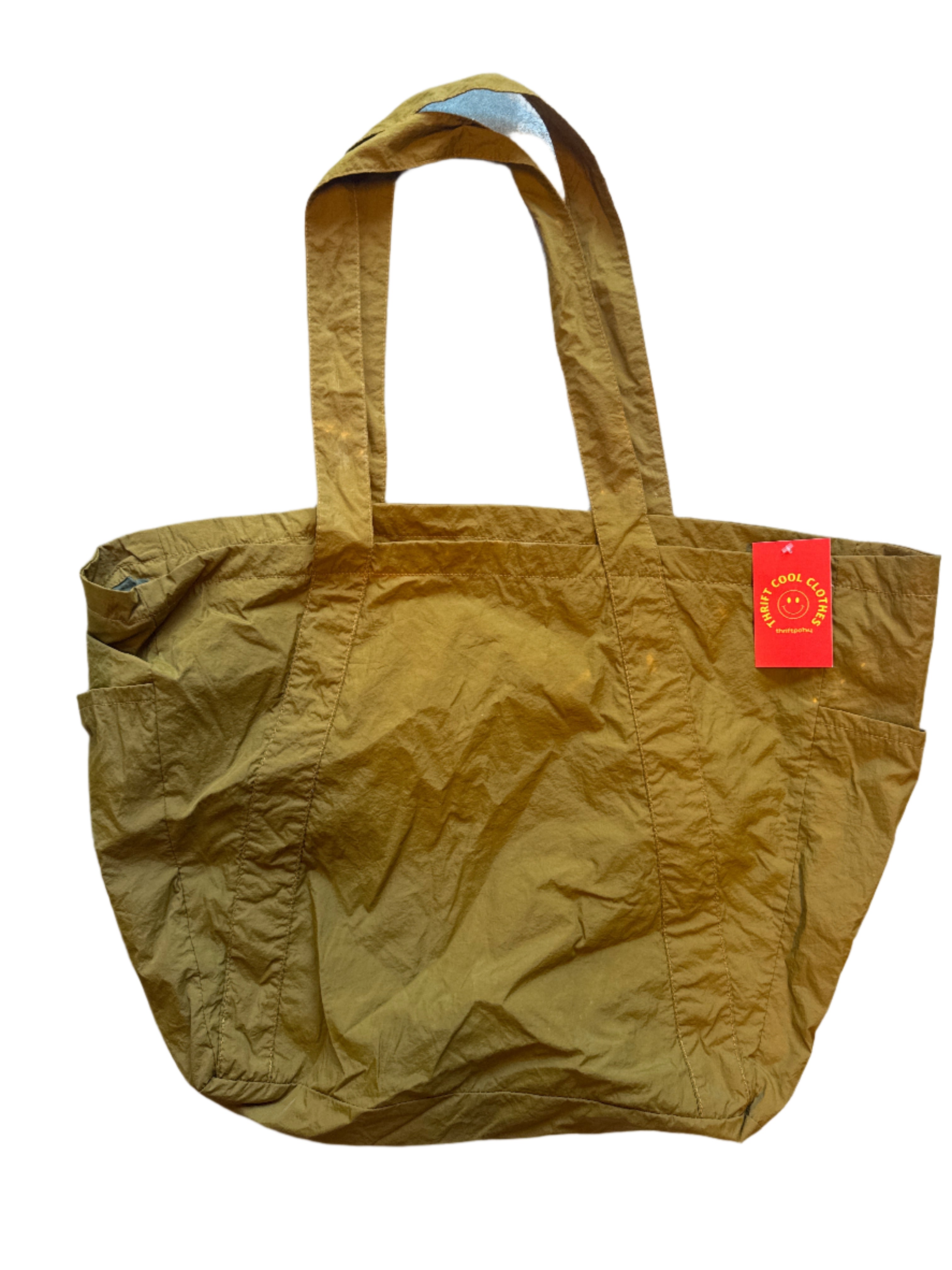tan Zara windbreaker tote