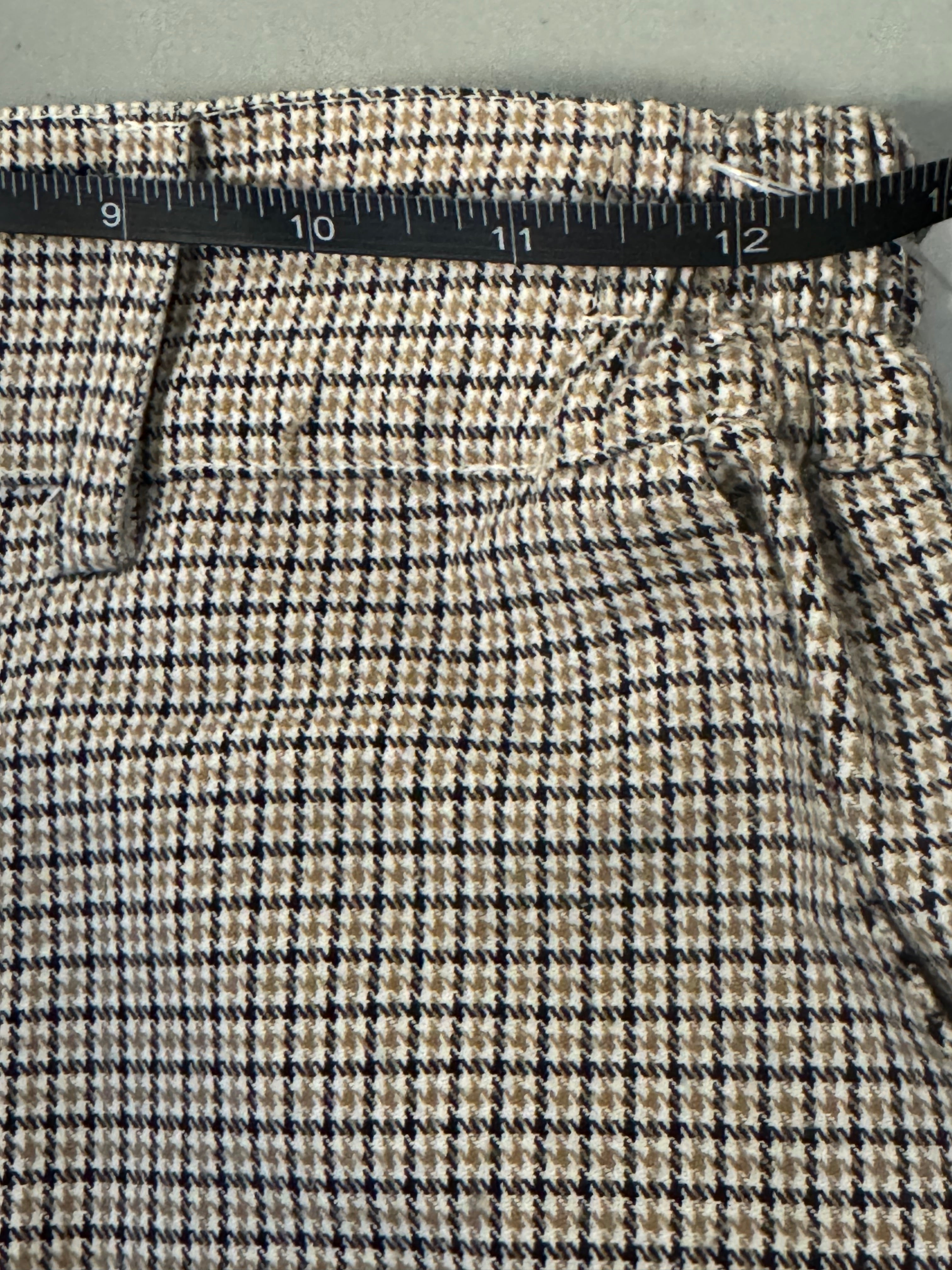 Black brown Lazy oaf Plaid pint pants, 26/4