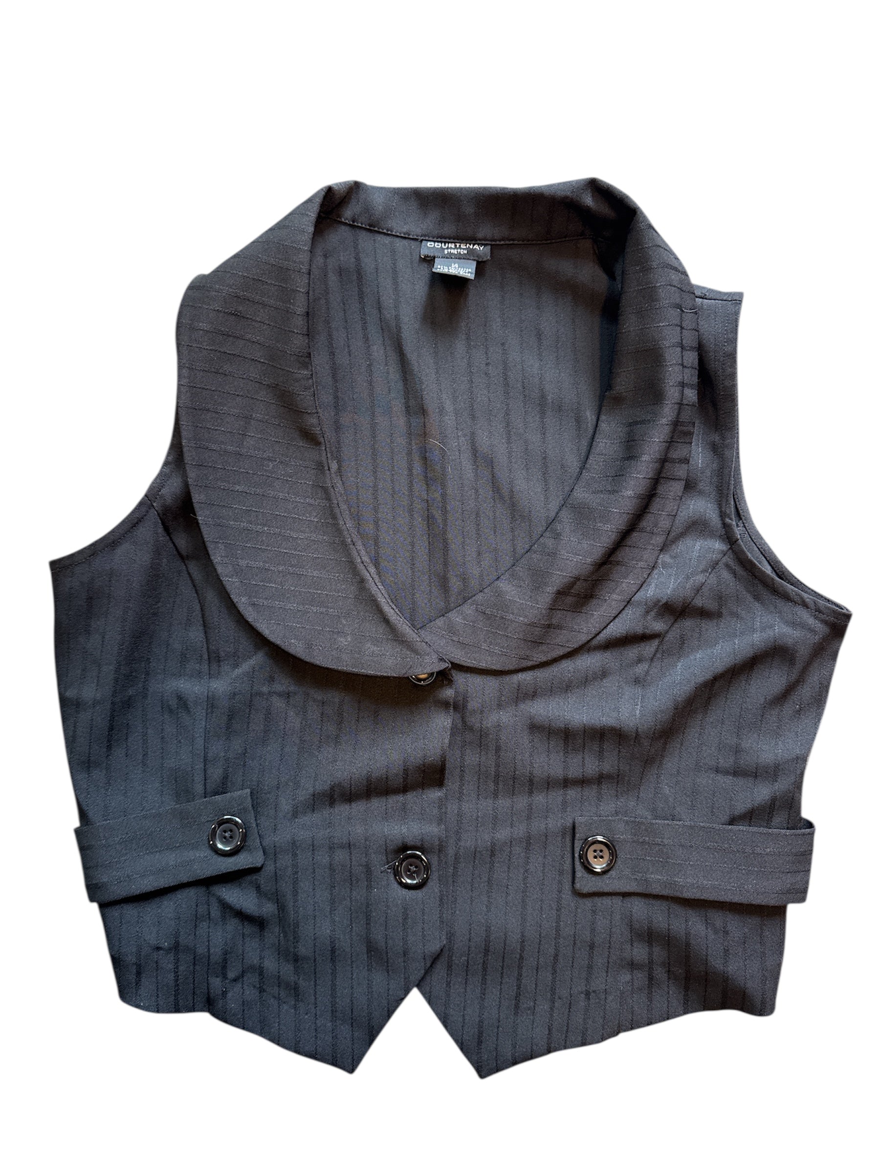 black Courtenay Vest, M