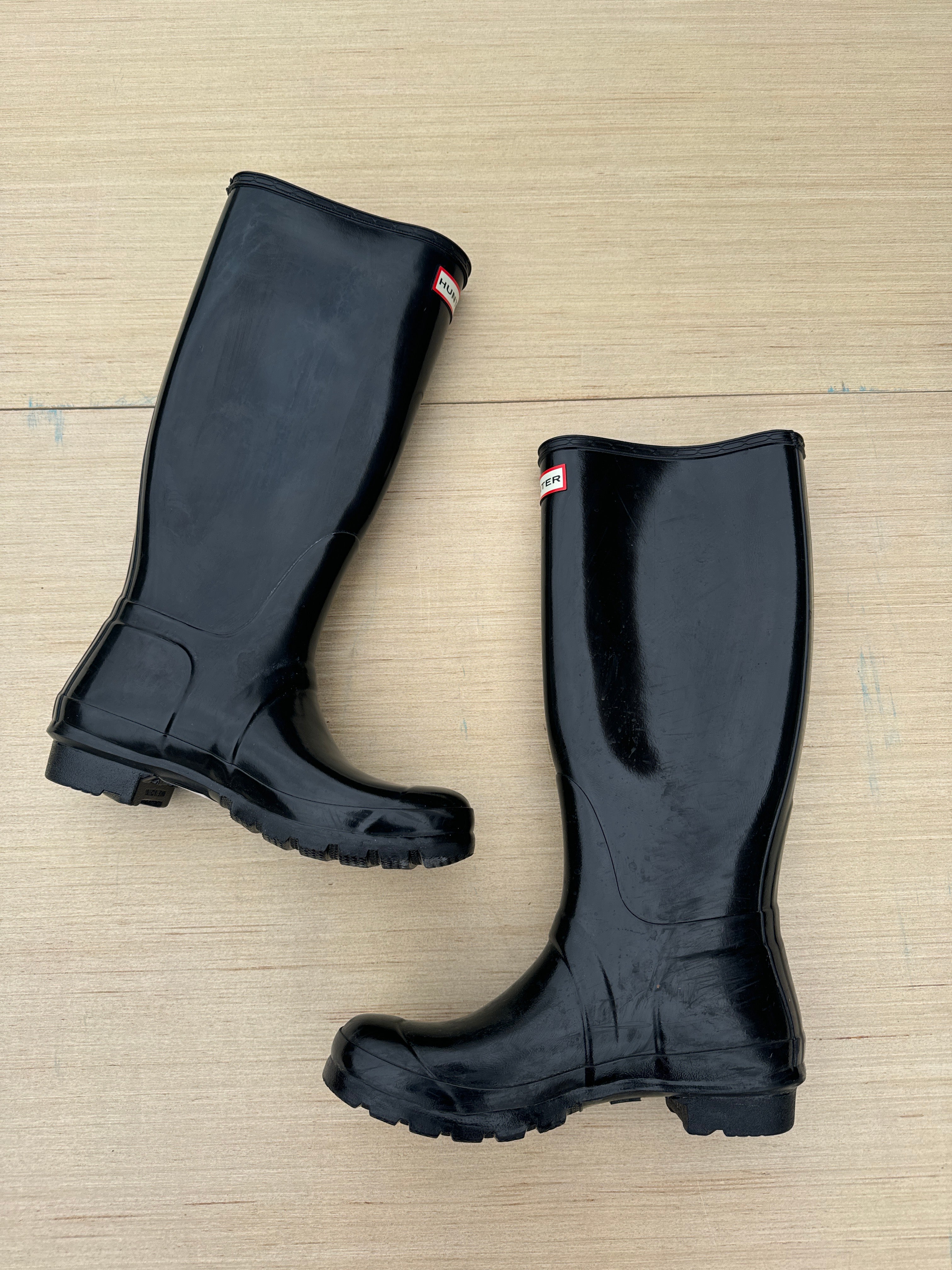 black hunter high boots, 7