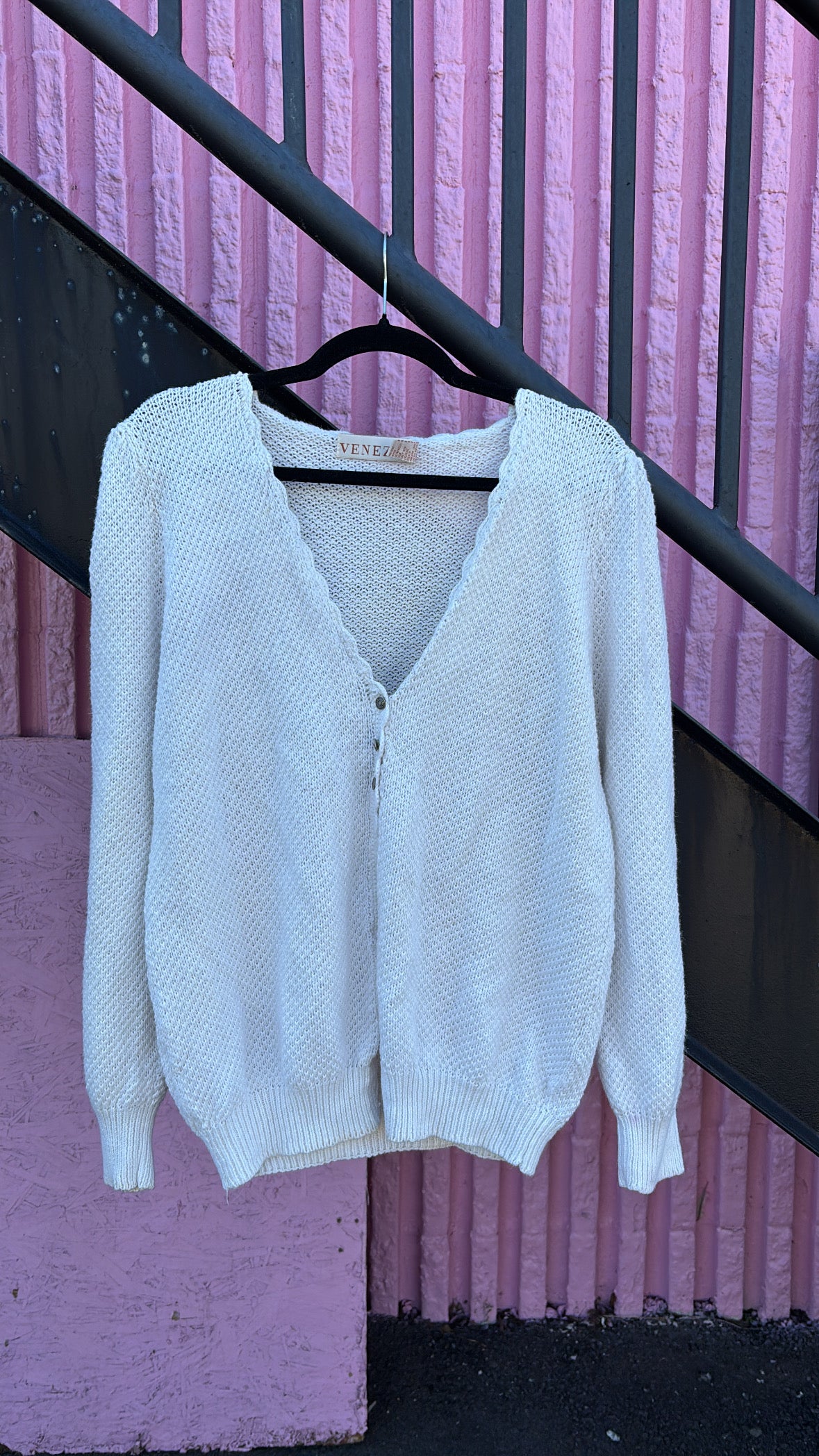white venezia puff sleeve cardigan, 18/20