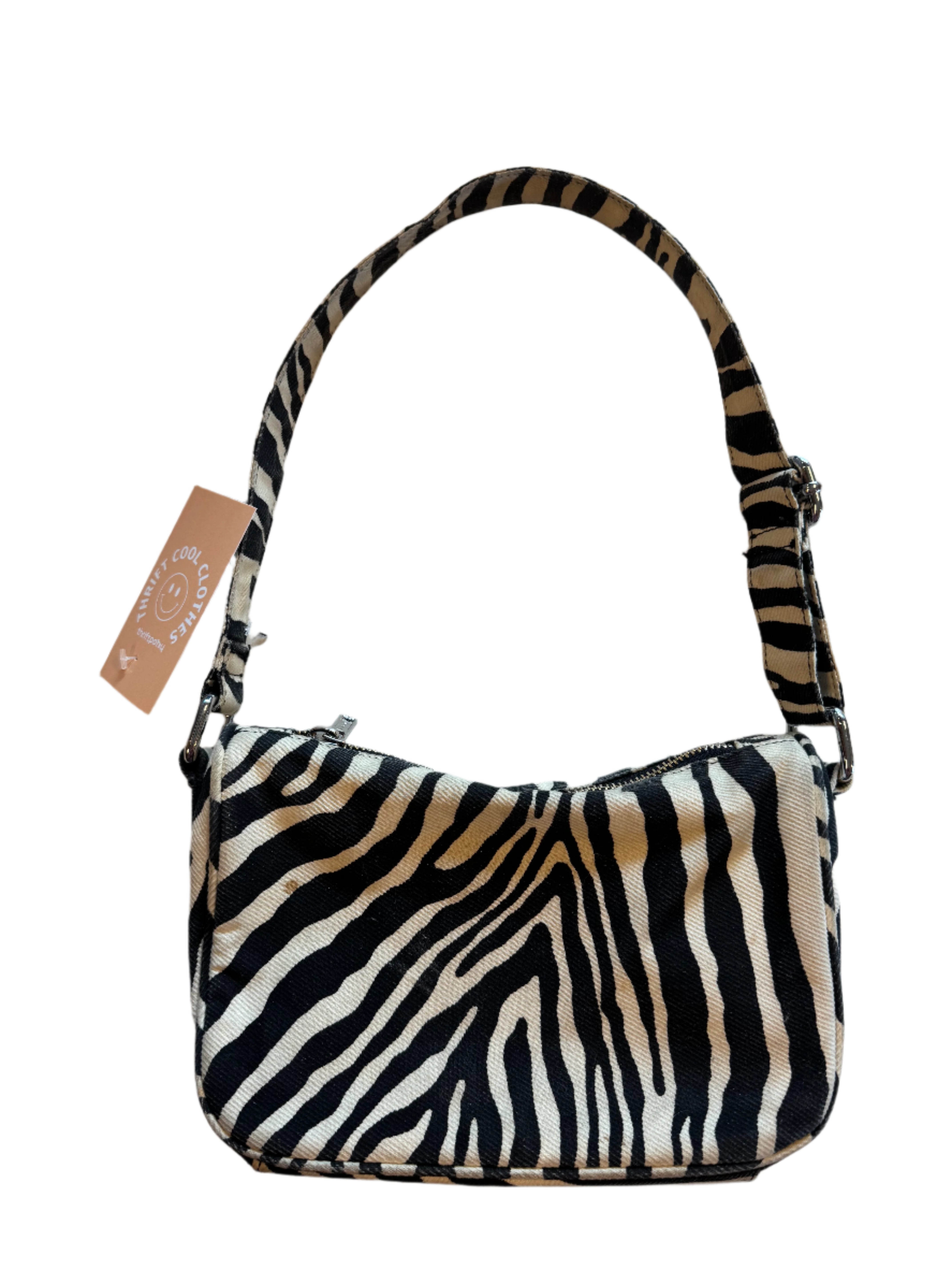 Black cream  Zebra purse