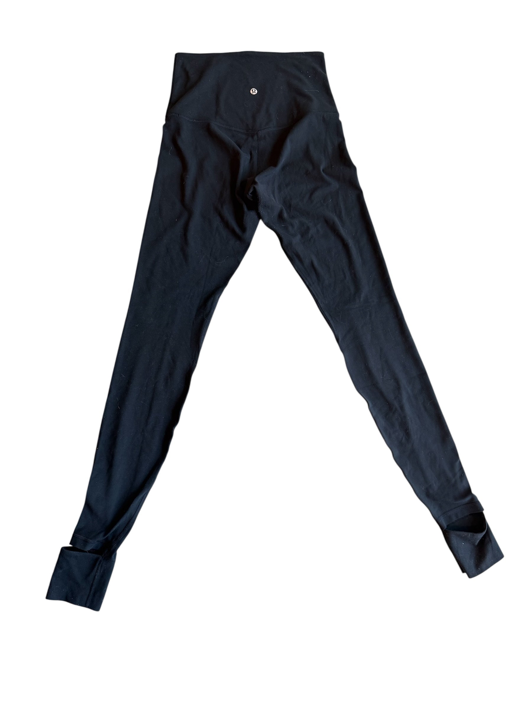 black lululemon 6 leggings