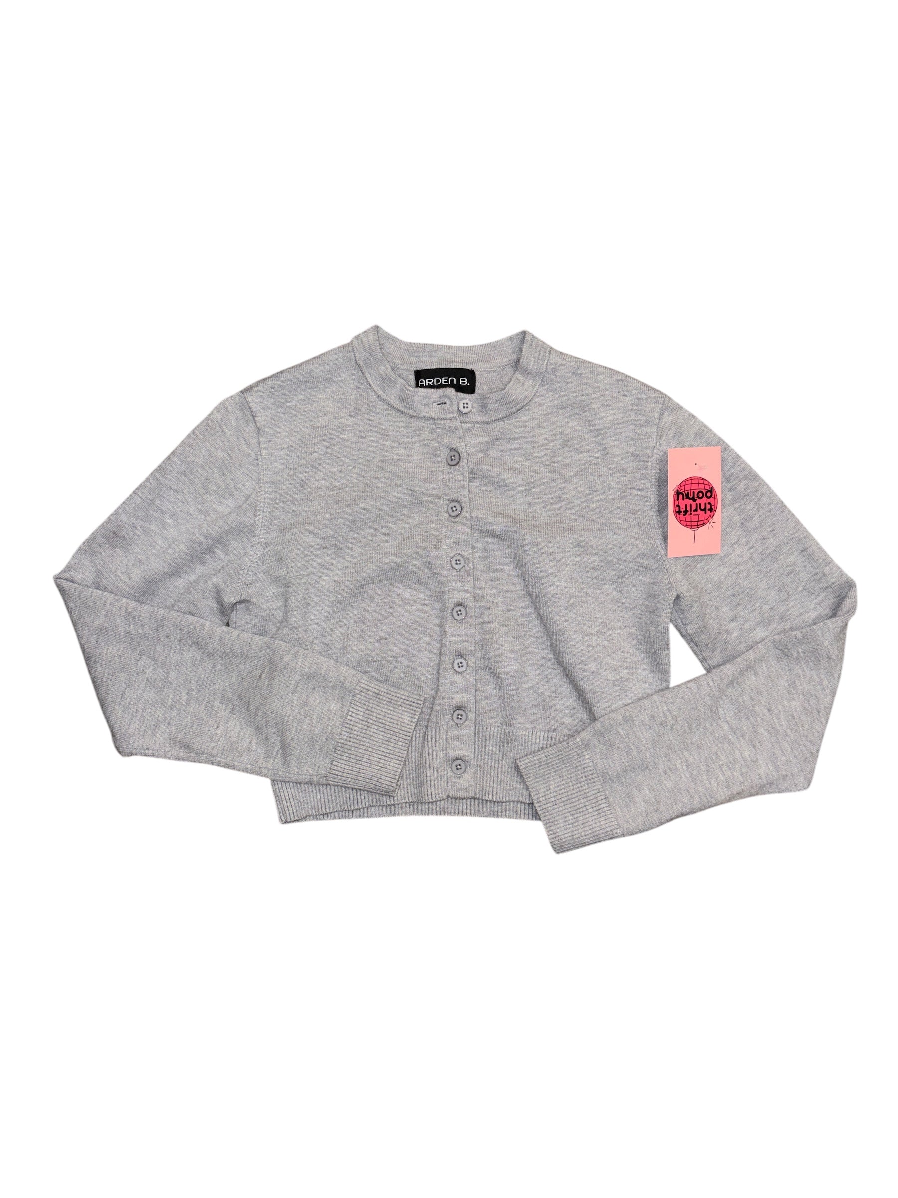 grey arden b cropped cardigan, m