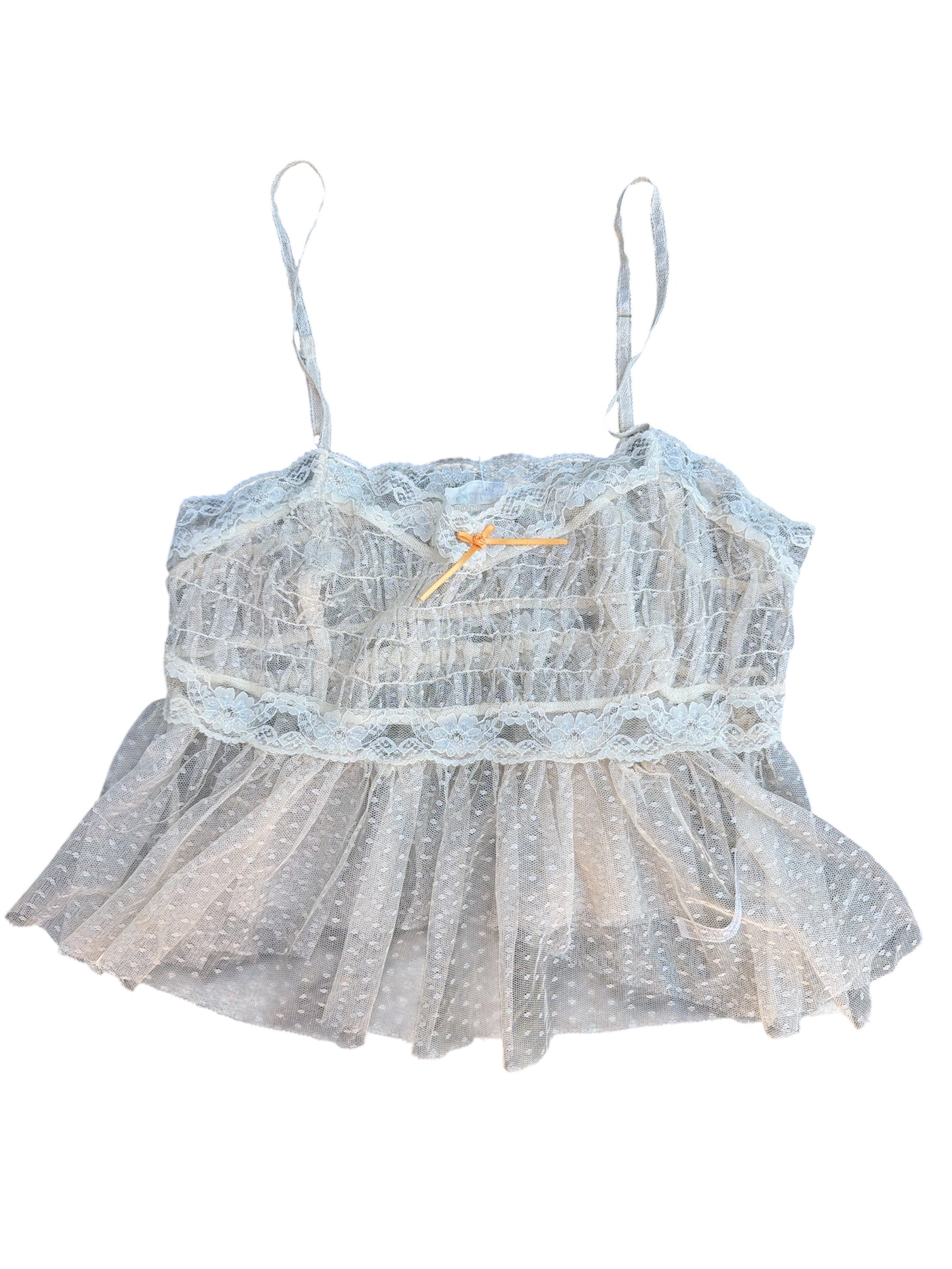 cream free people lace tank, s