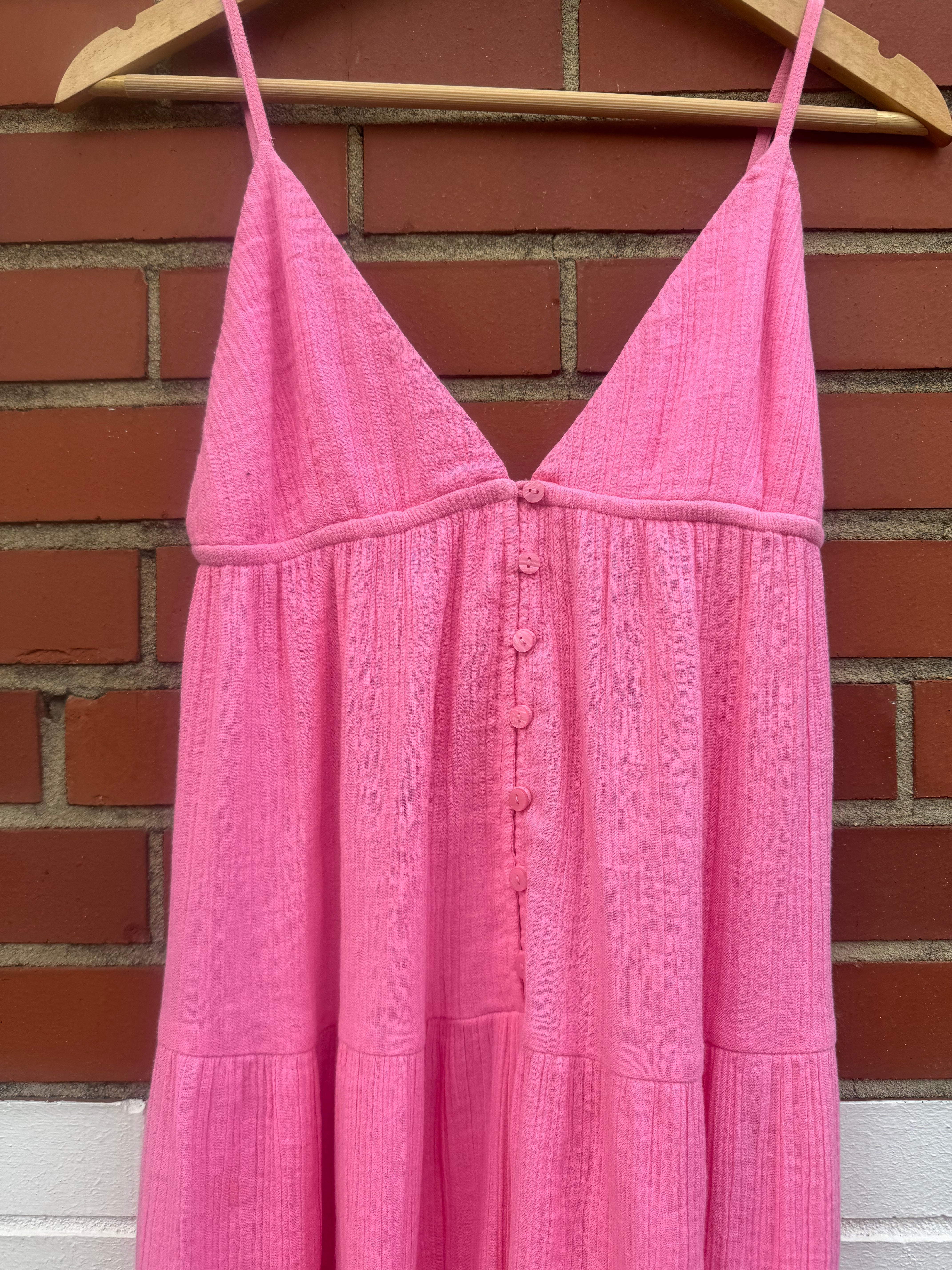 pink  gauzey dress, L