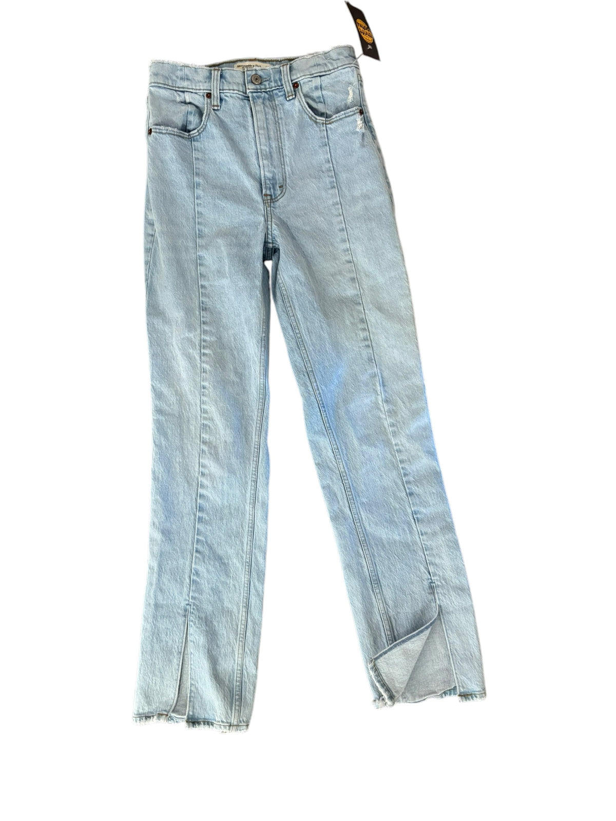 blue abercrombie center seam jeans, 26
