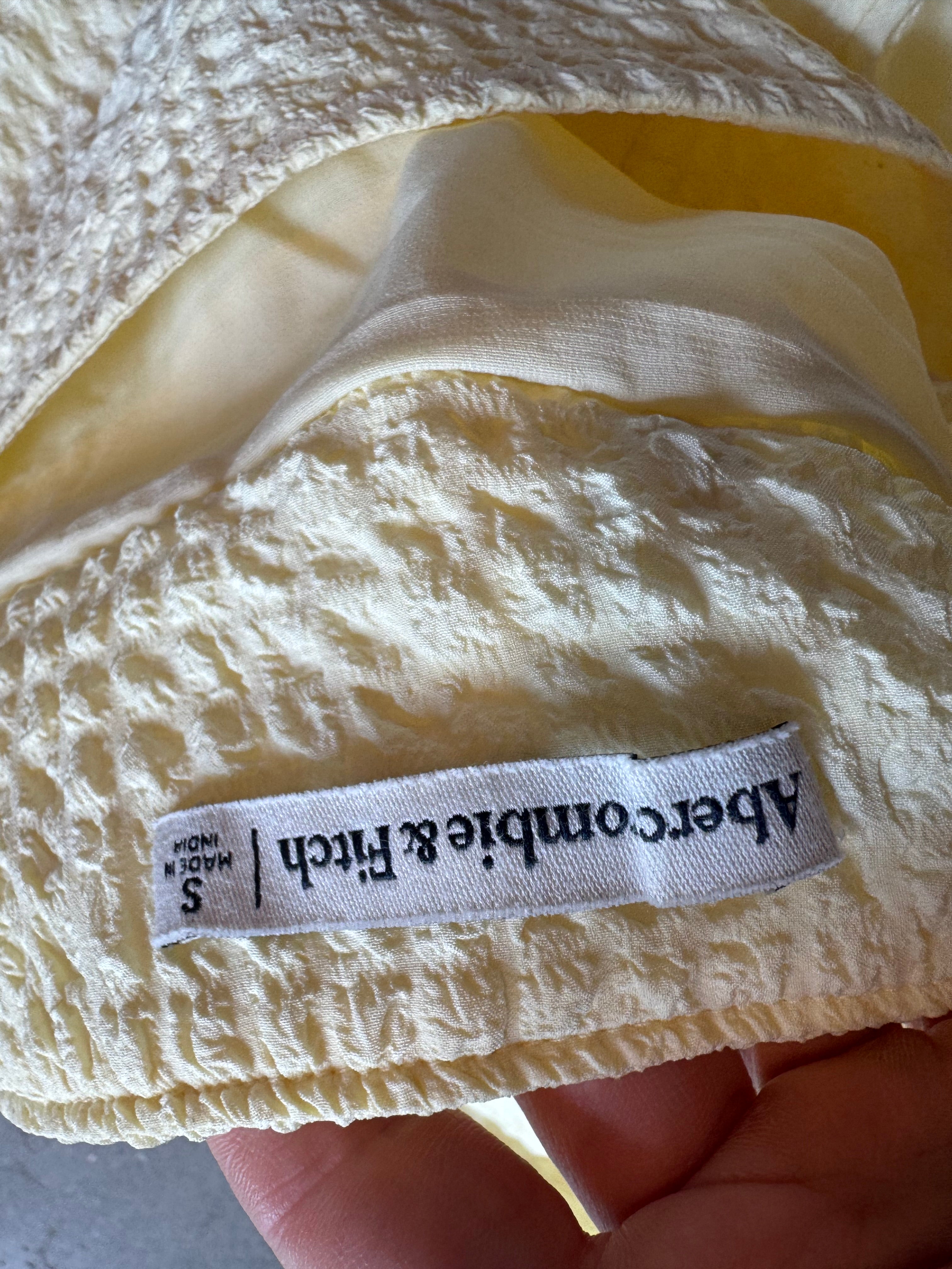 Yellow Abercrombie and fitch Long skirt, S