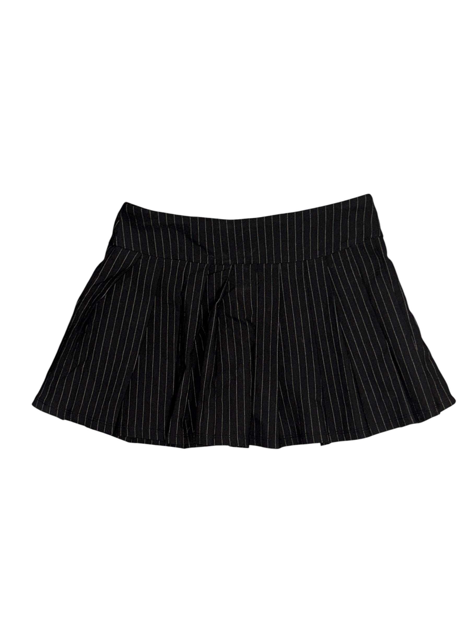 black white sincerely jules pinstripe pleated mini skort, s