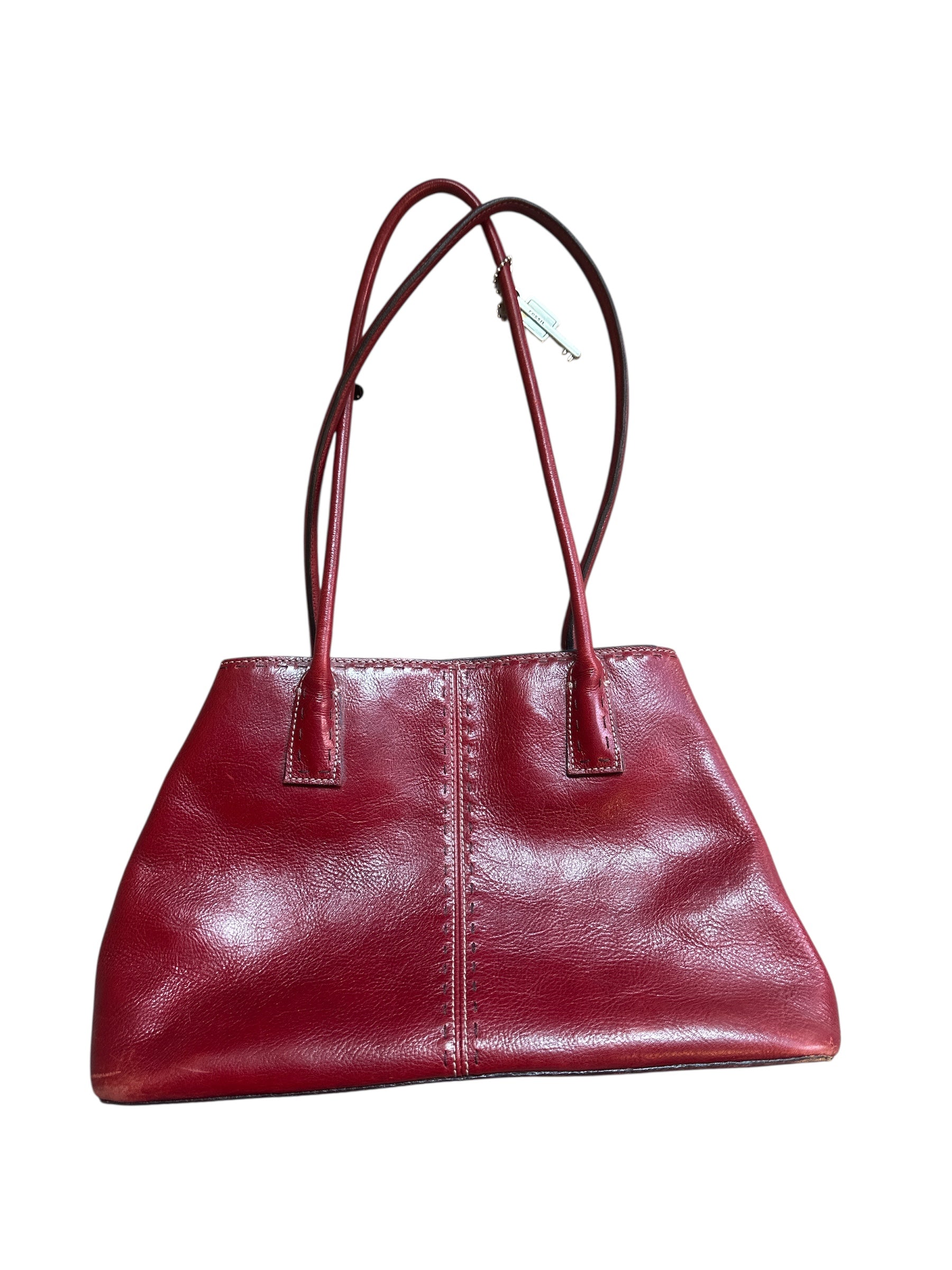 Red Fossil Leather handbag