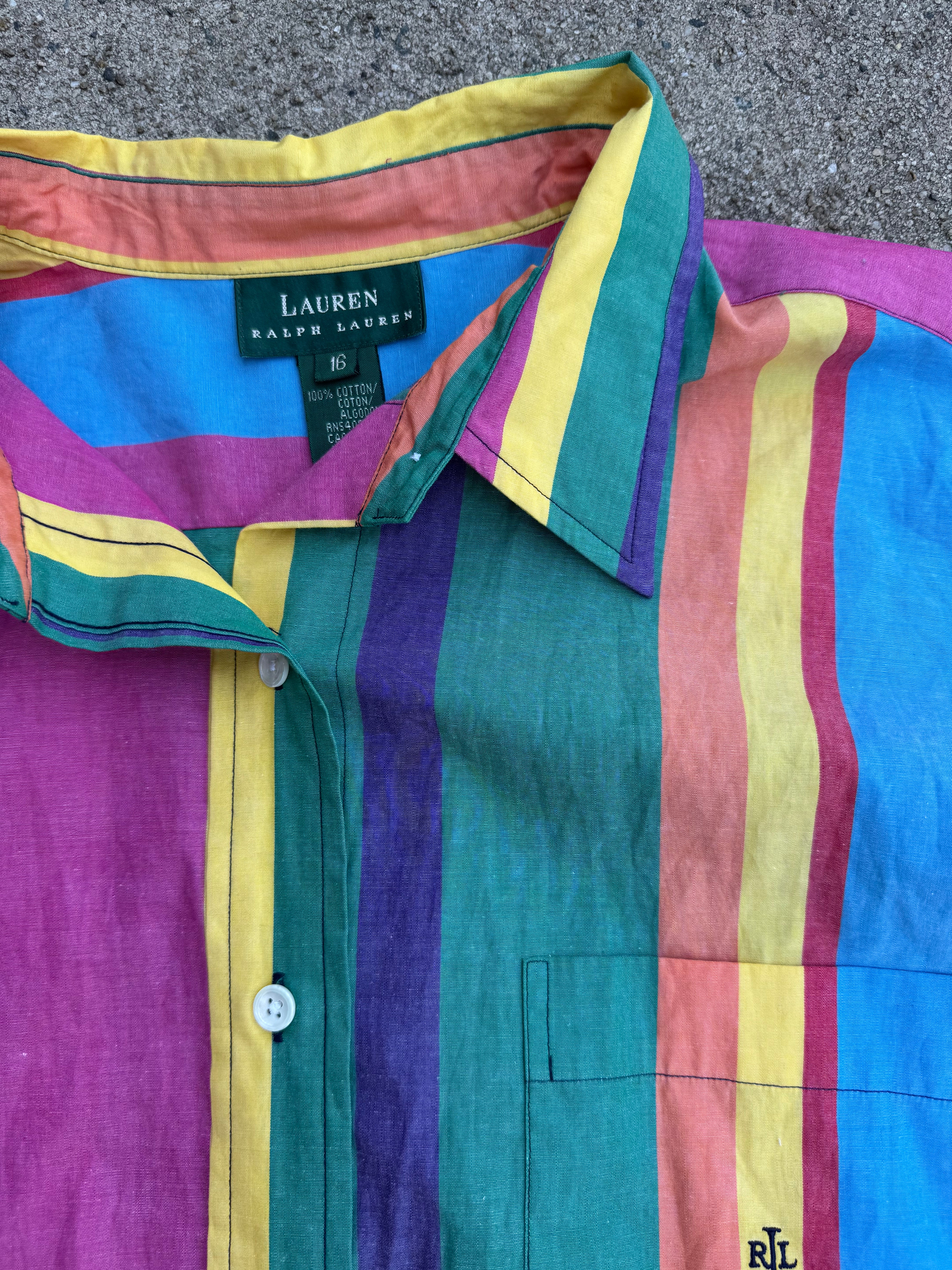 Multi Ralph Lauren Striped button down, 16