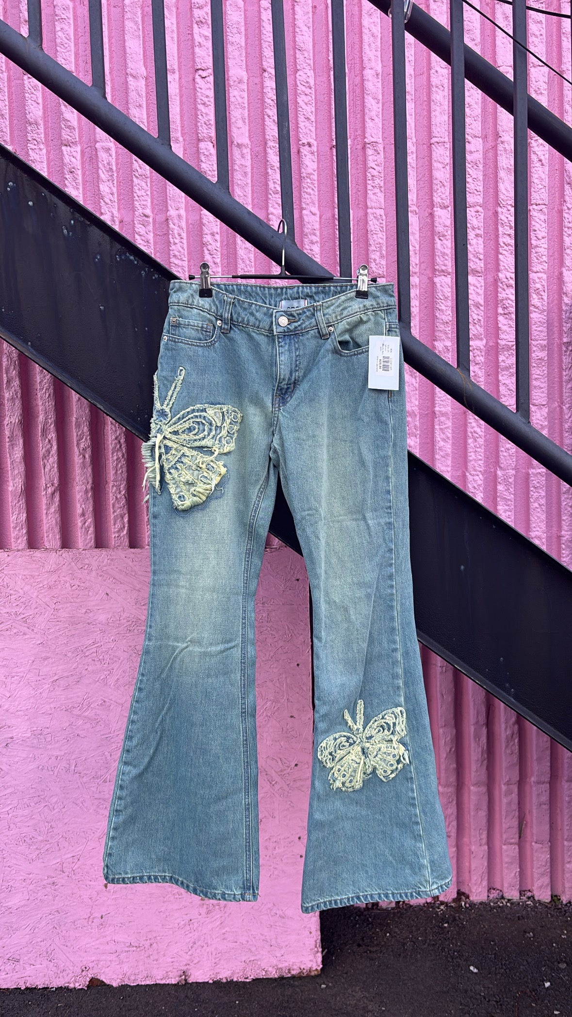 light wash BDG butterfly flare jeans, 25