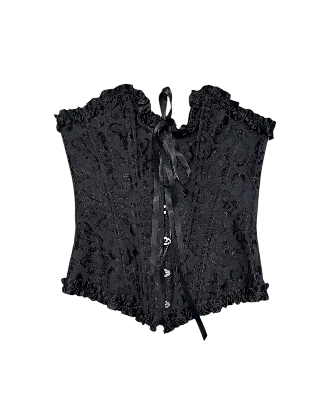 black  corset, xs