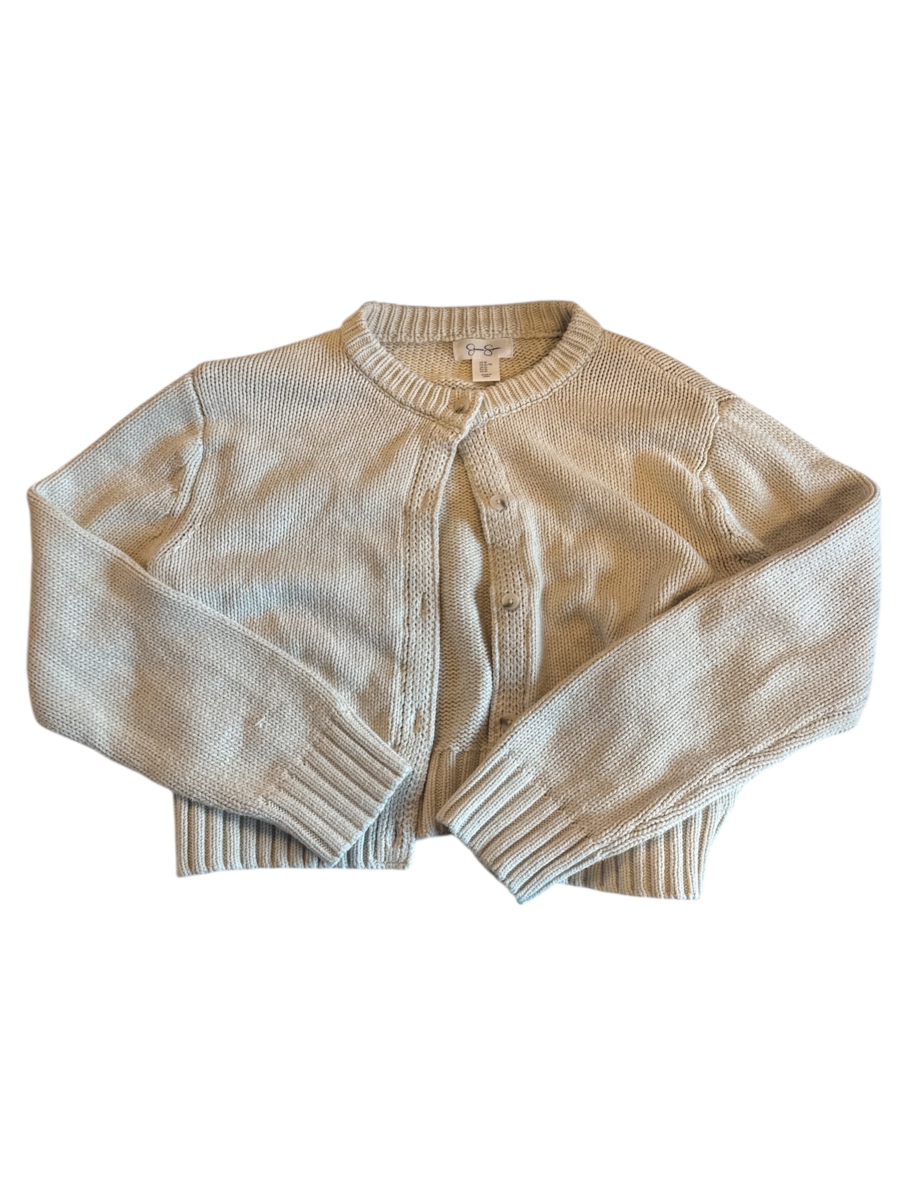 Cream Jessica simpson Knit cardigan, Xl