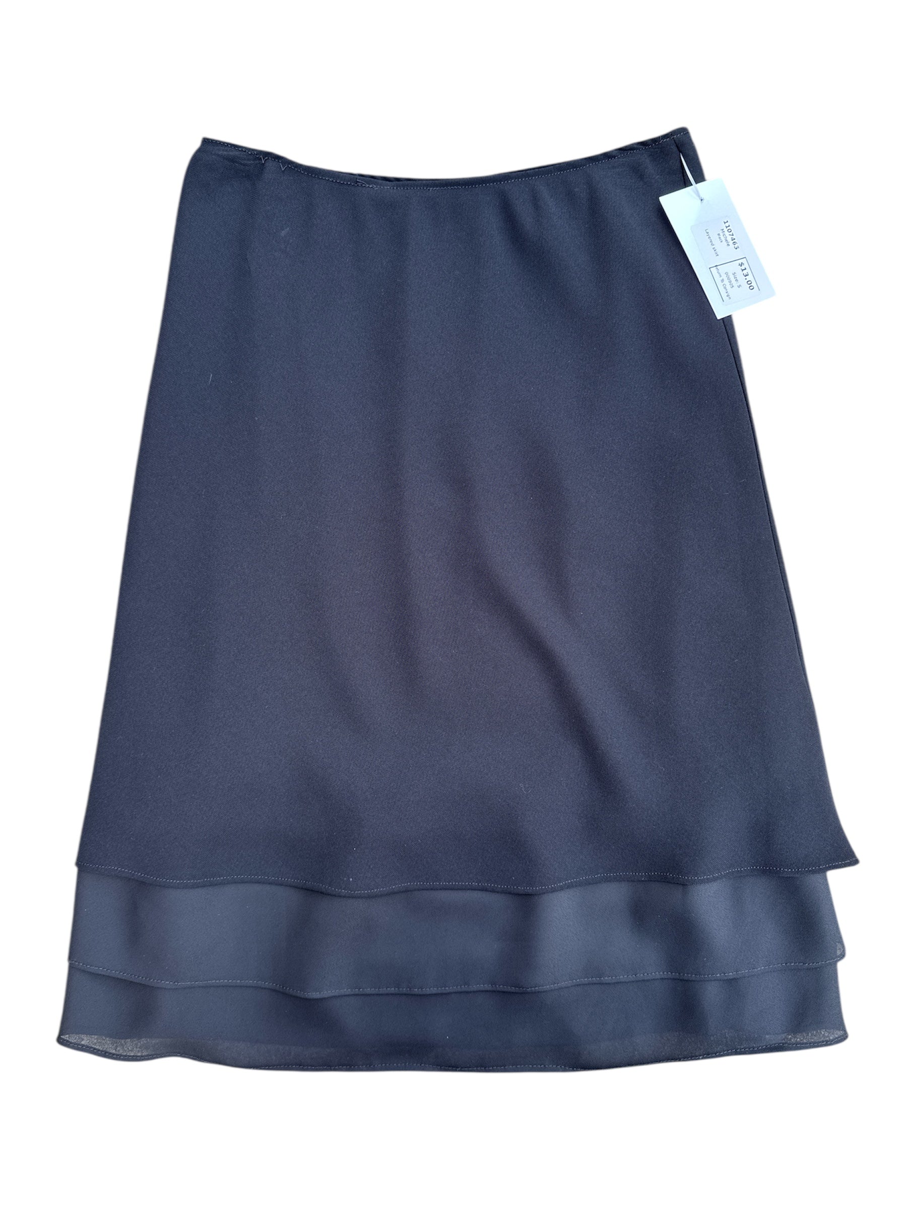 Black Michele Layered skirt, S