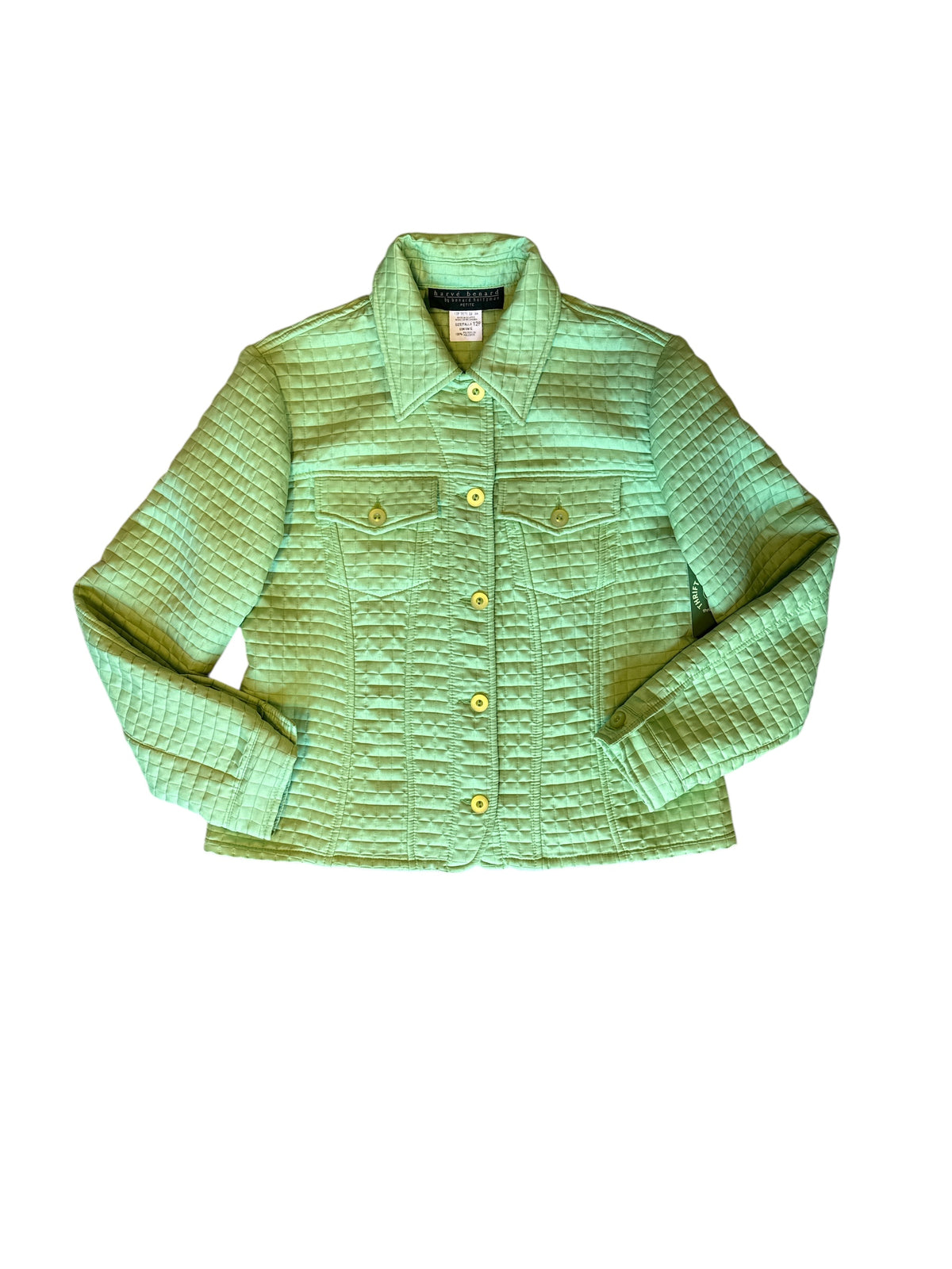 green harve benard quilted coat, 12p